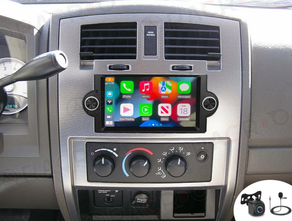 For 2005 2006 2007 Dodge Dakota Android Auto CarPlay Car Stereo Radio GPS Navi