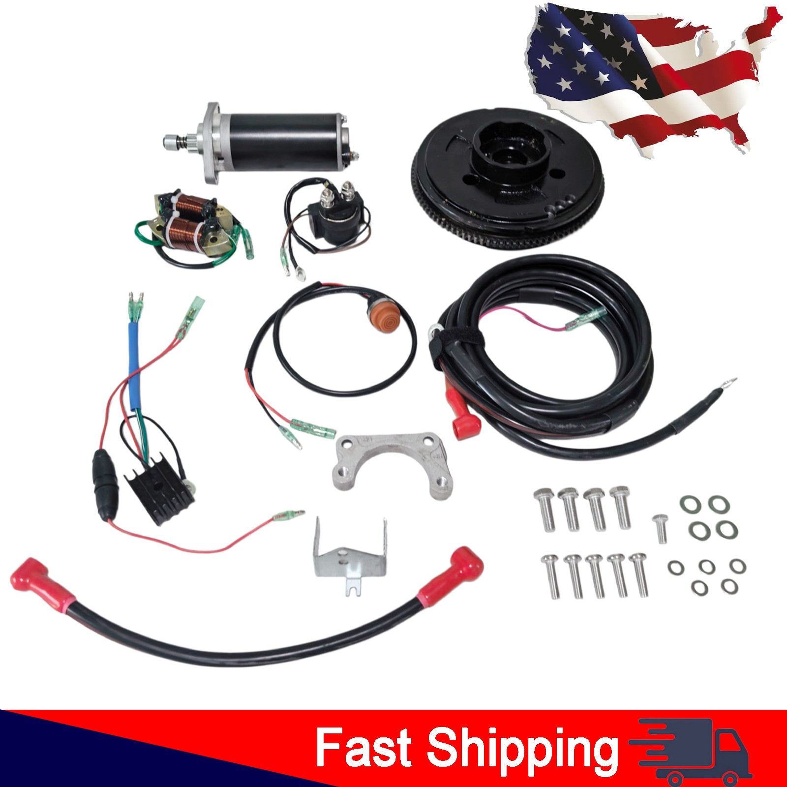 For Mercury 9.9HP 4 Stroke Outboard Motor Electrical Start Conversion Kit US