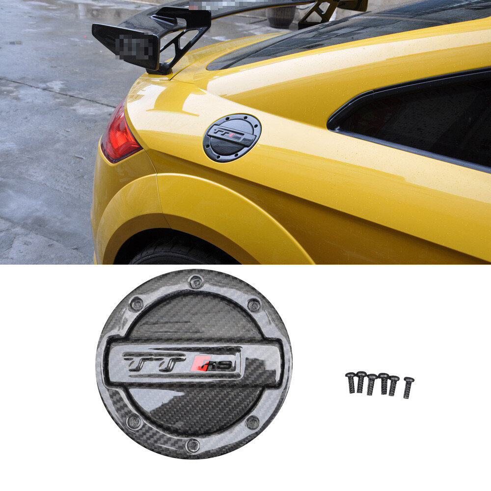 For Audi TT TTS TTRS MK3 15-21 Dry Carbon Fiber Fuel Tank Cover Fuel Filler Caps