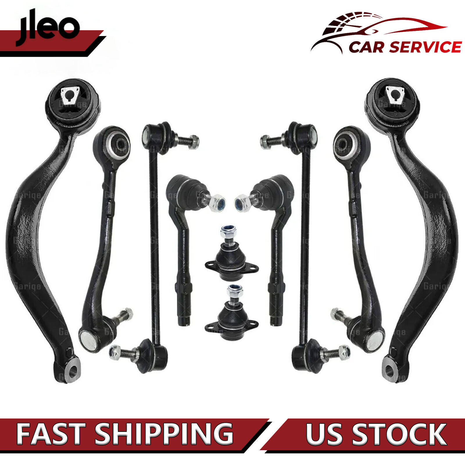 10PCS Front Control Arms Sway Bar Link Ball Joint Kit For 2000-2006 BMW X5 E53