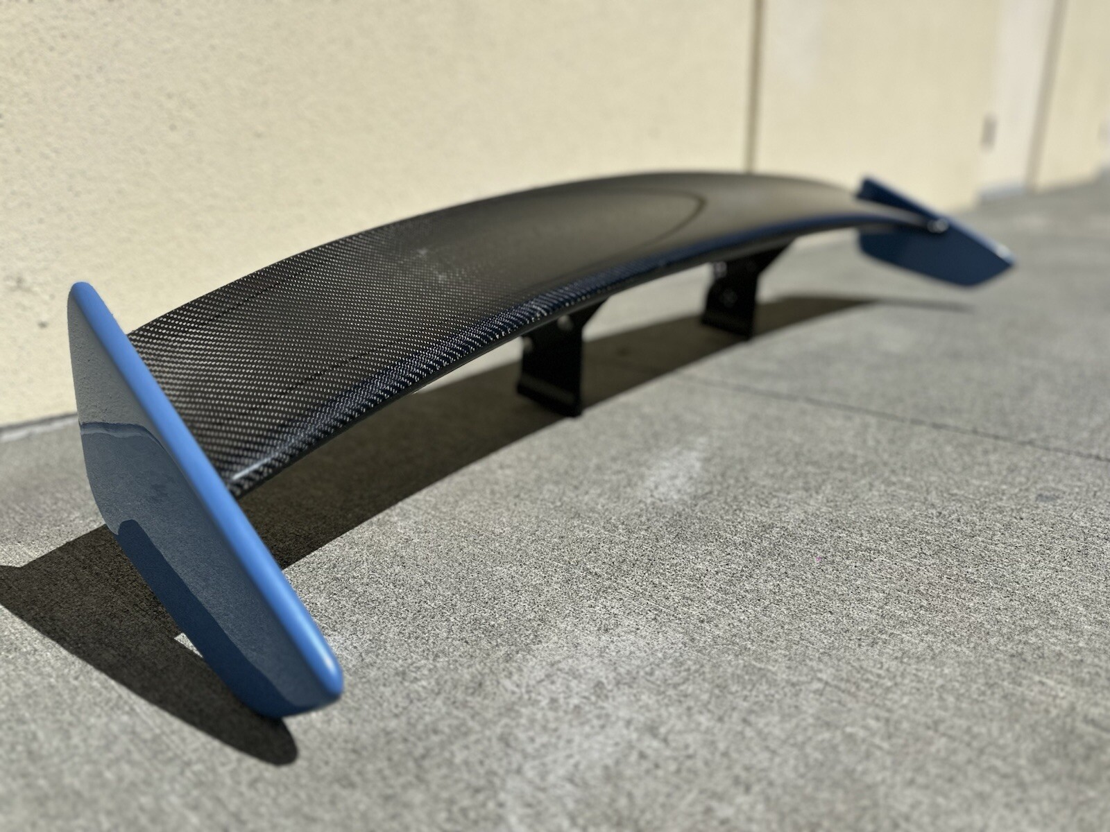 BMW M4 Carbon Fiber Vorsteiner Spoiler Adjustable Yas Marina Blue Metallic 14-19 BMW M4 Carbon Fiber Vorsteiner Spoiler Adjustable Yas Marina Blue Metallic 14-19