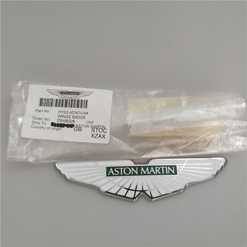 1XGenuine Aston Martin DB11 Hood Bonnet/Boot Badge HY53-407A74-AA Brand New（15CM