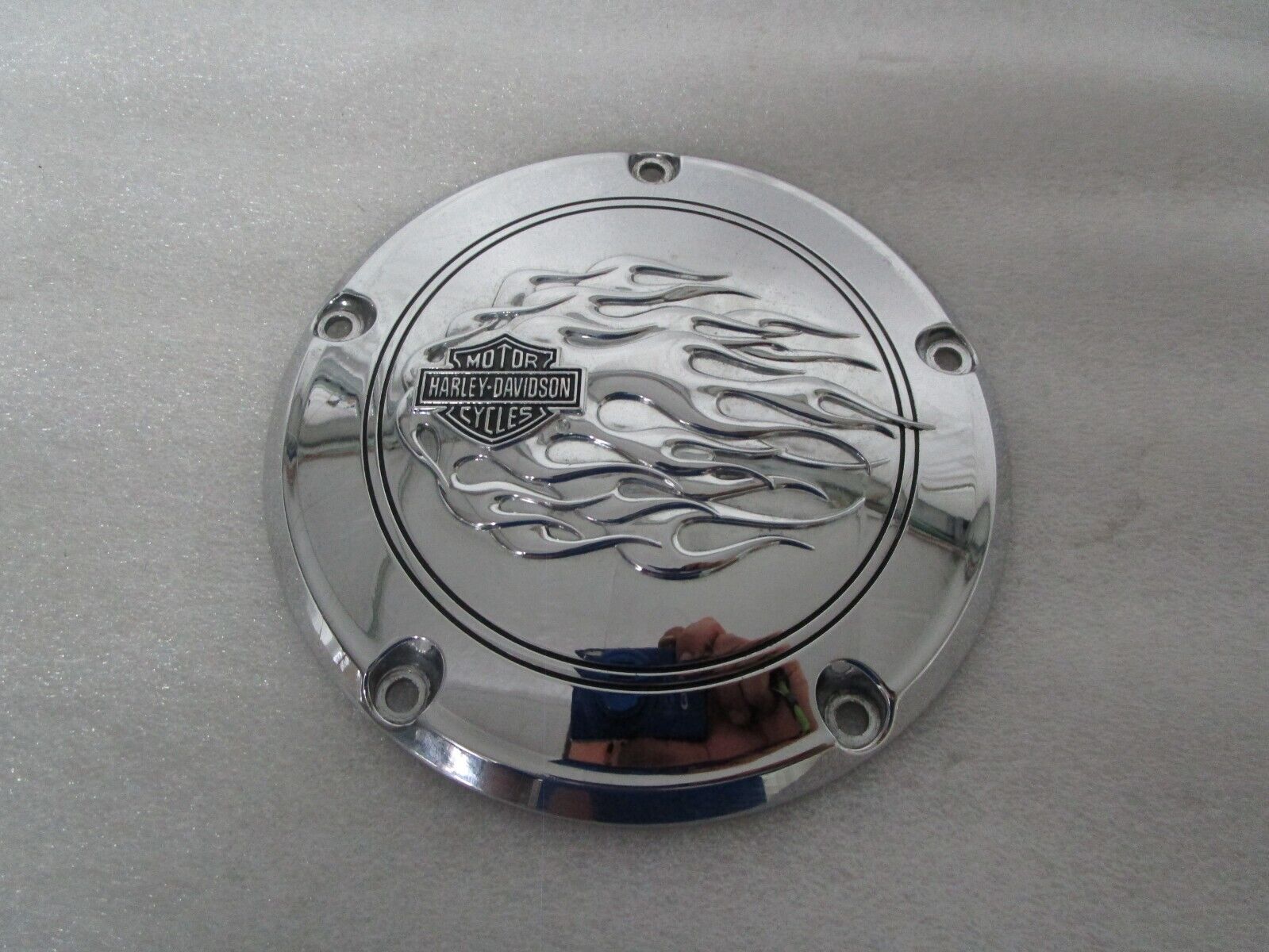 99-17 Harley Davidson Softail Dyna Touring Chrome Flames Collection Derby Cover