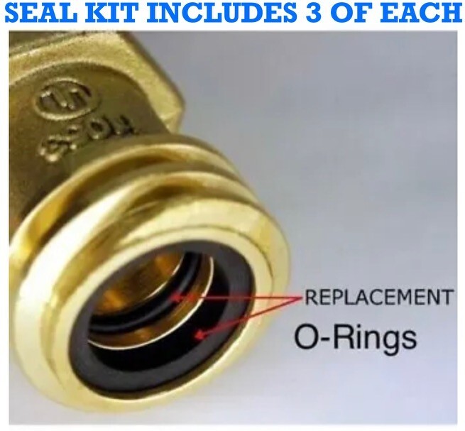 3 Sets FORKLIFT PROPANE CYLINDER TANK COUPLER VALVE O-RING LPG TANKS GASKET