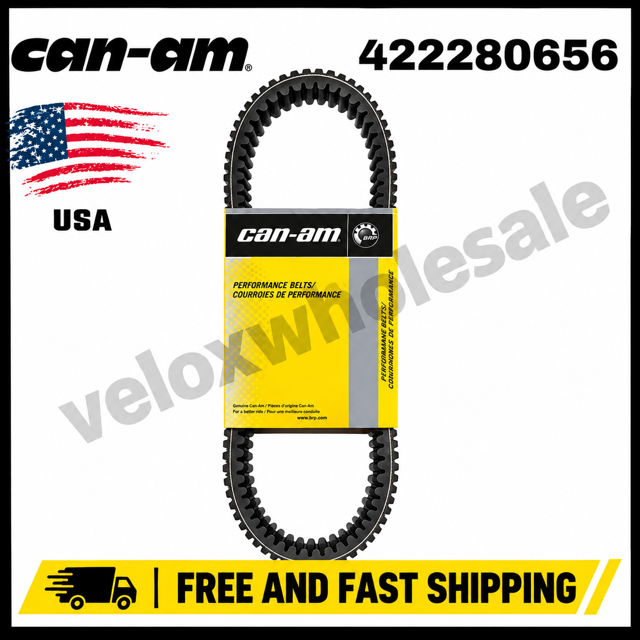 Can-Am Premium High-Performance Drive Belt for Maverick/Defender 422280656