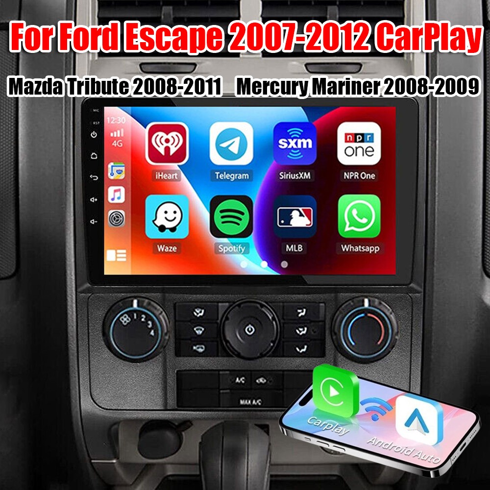 Android 15 8G+128G Car Stereo Radio GPS Apple Carplay For Ford Escape 2007-2012 Android 15 8G+128G Car Stereo Radio GPS Apple Carplay For Ford Escape 2007-2012