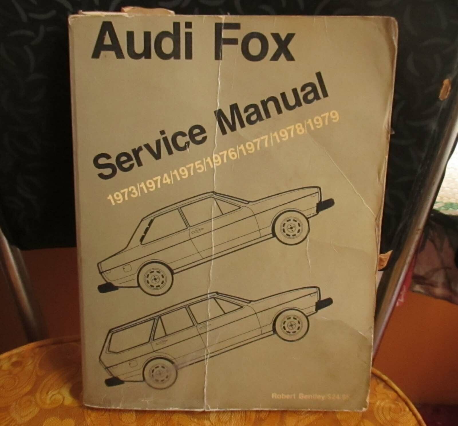 original Audi Fox Repair & Service Manual 1973-1979