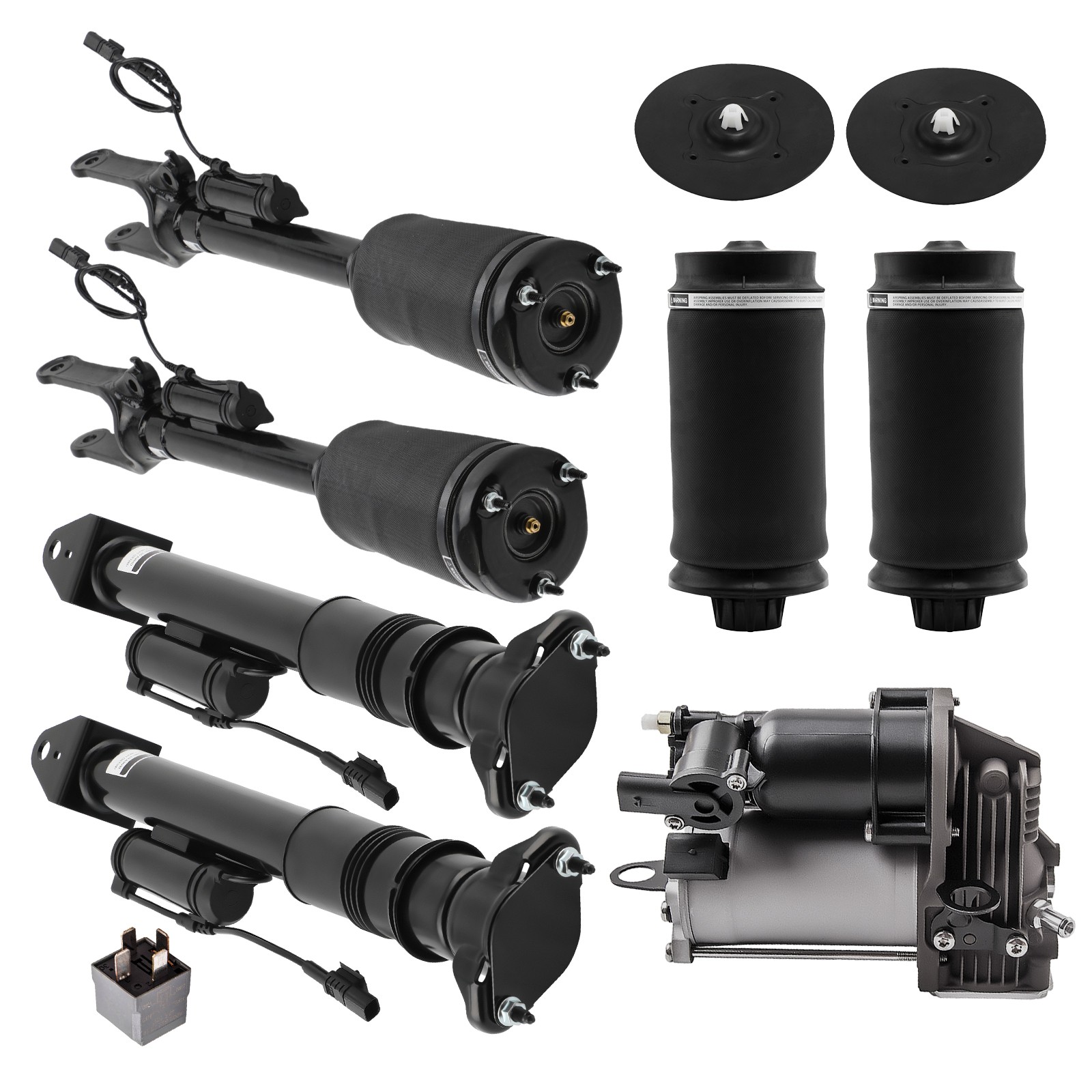 7Pcs Air Suspension set Fit For Mercedes-Benz GL350 GL550 GL450 GL550 GL63 AMG