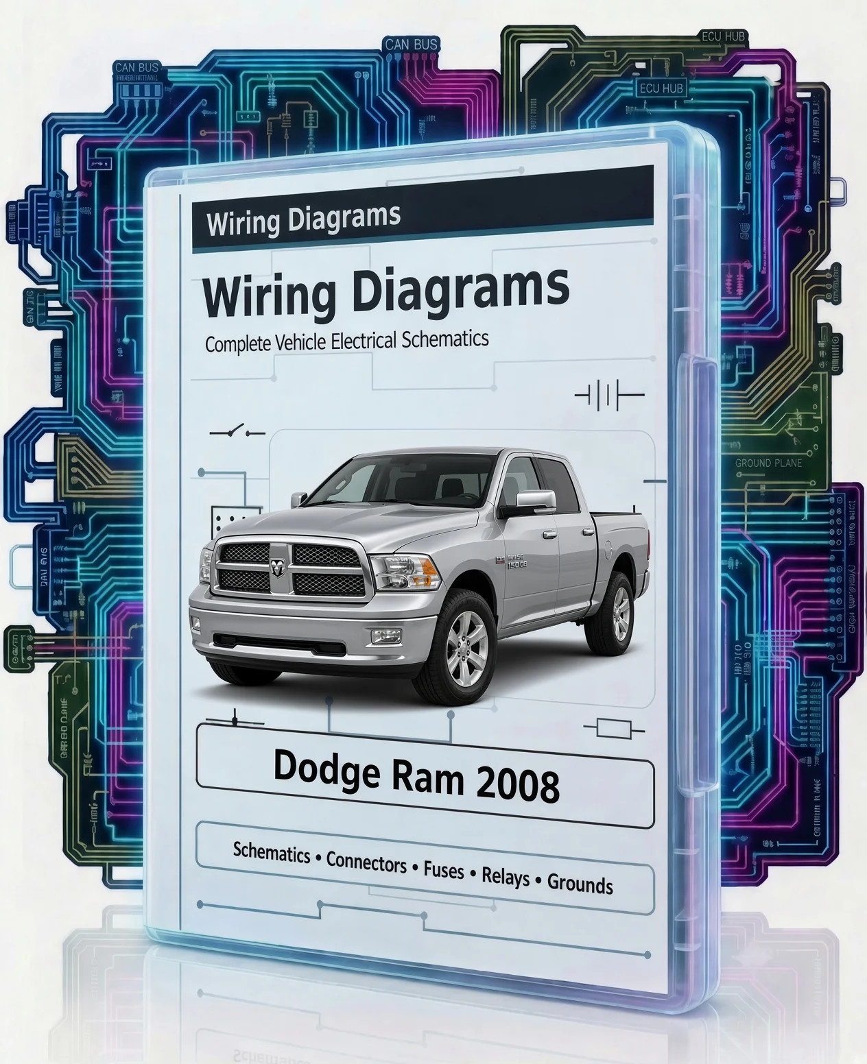 2008 Dodge Ram 1500 Color Electrical Wiring Diagrams Schematics PDF on USB