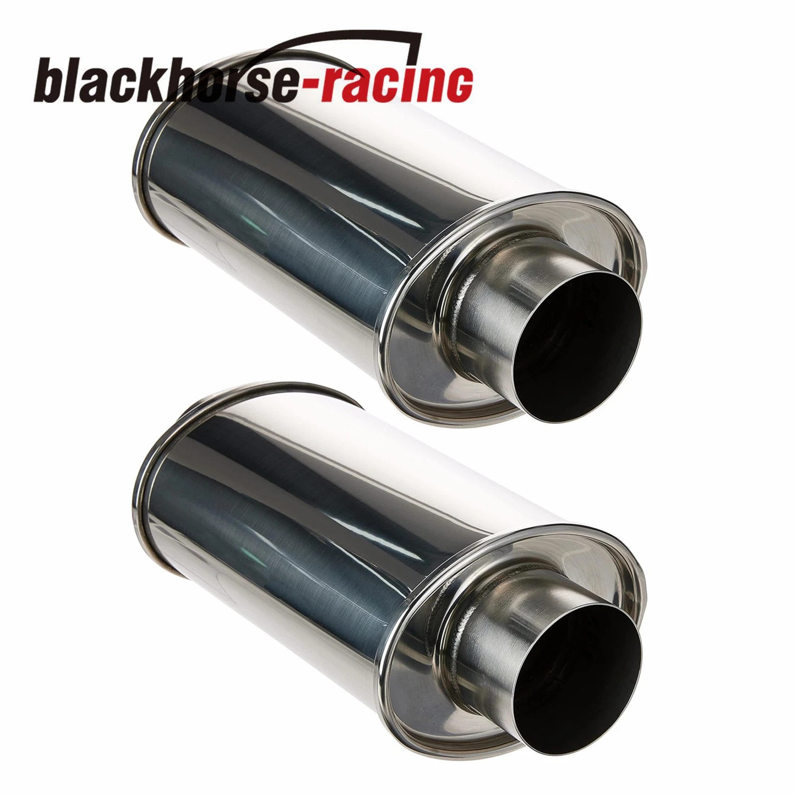 2PCS 2.5'' Ultra Quiet Muffler Resonator 2.5 in,304s Exhaust Vibrant Resonator