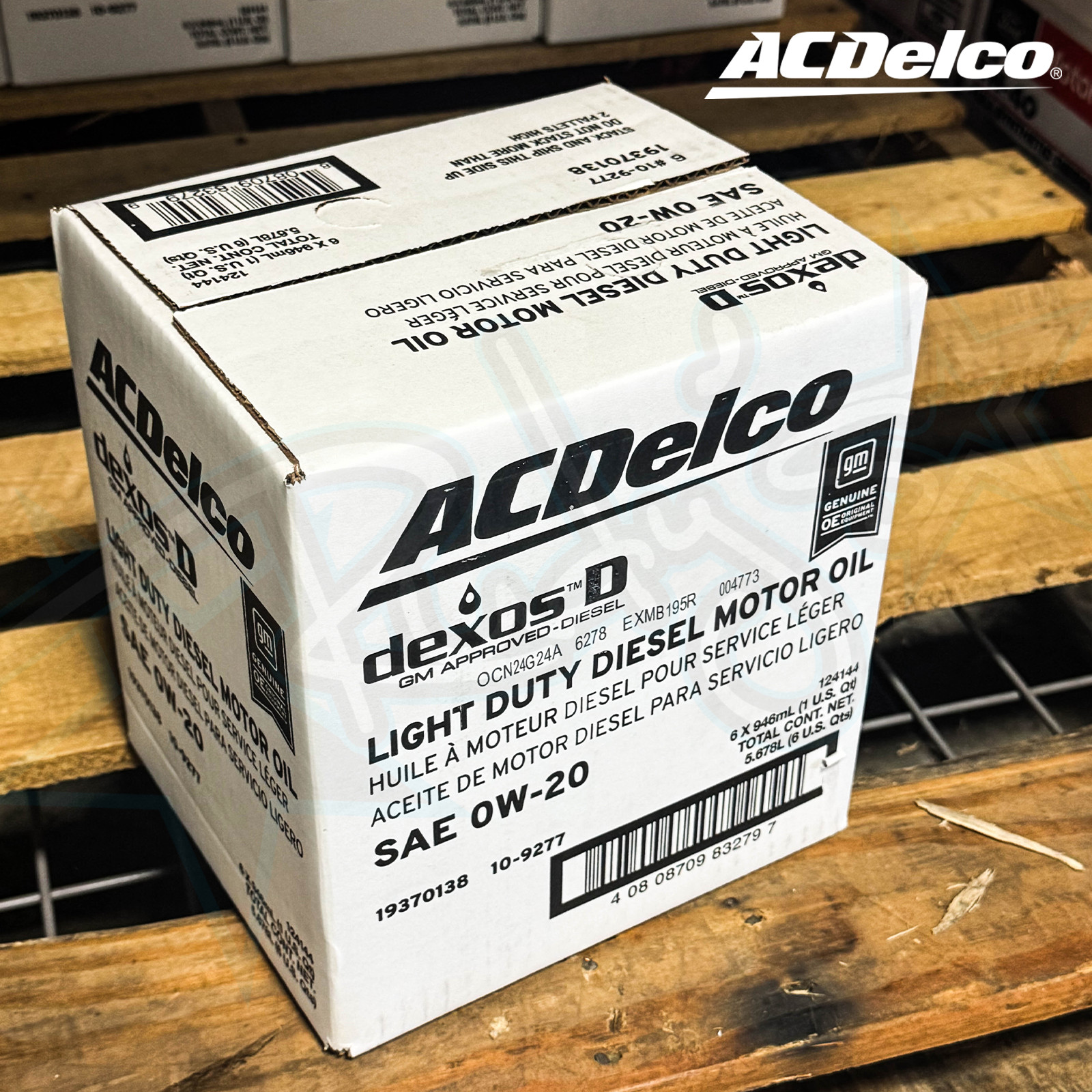ACDelco 3.0L Diesel Duramax 0W-20 Engine Oil DexosD 2020+ Silverado Sierra 1500