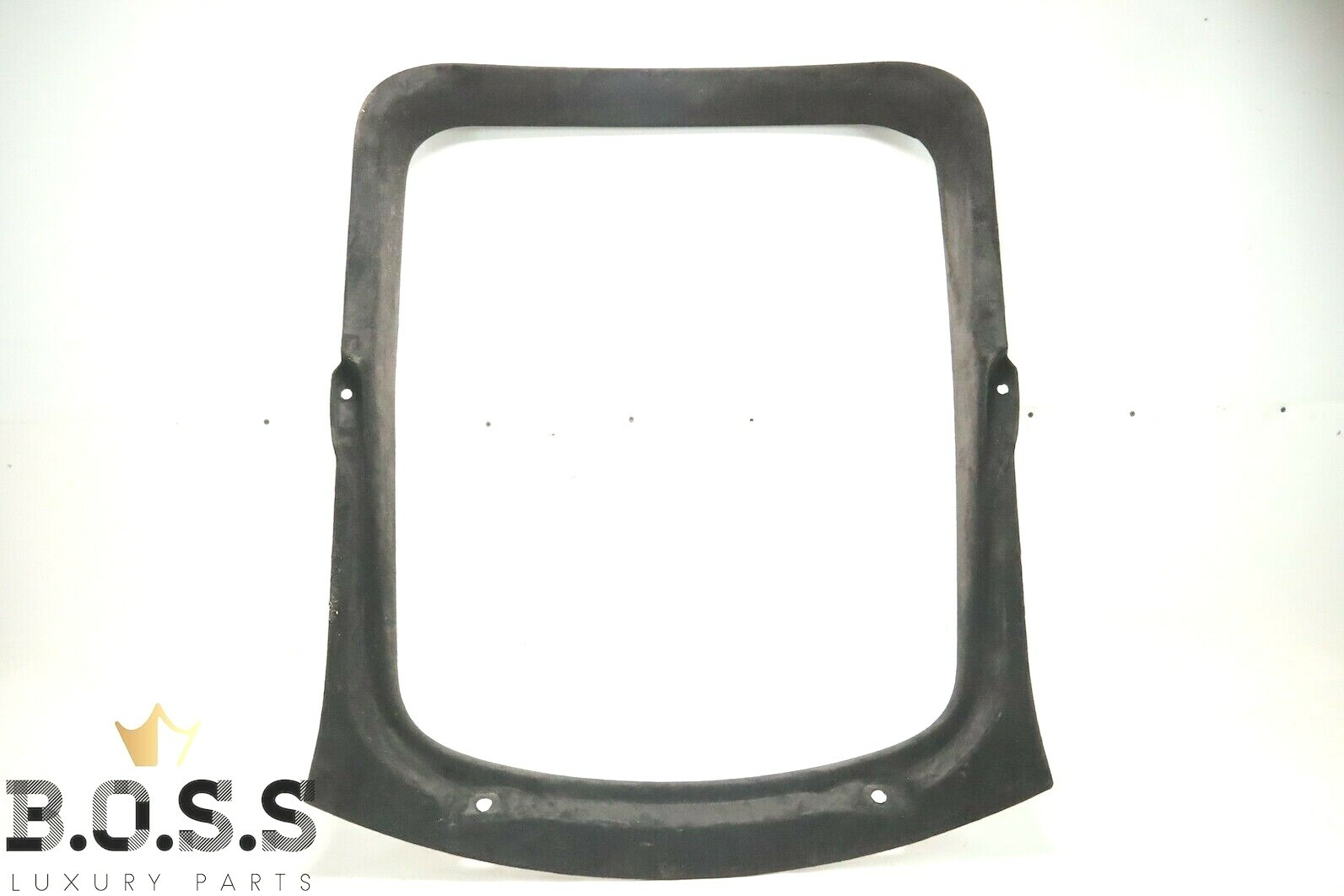 07-11 Jaguar XKR Coupe Rear Trunk Lid Hatch Window Surround Trim Alcantara Black