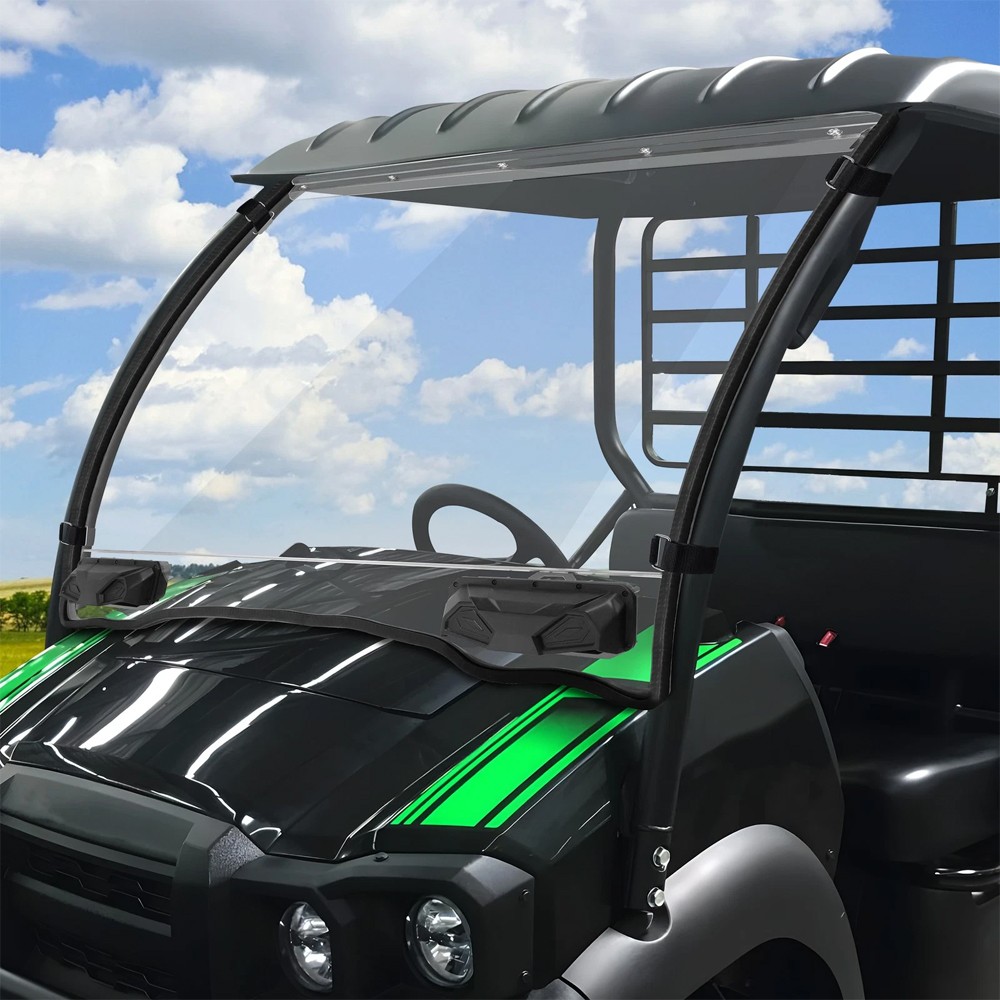 Full Windshield Front Vented Windshield for Kawasaki Mule SX XC LE 2017-2026