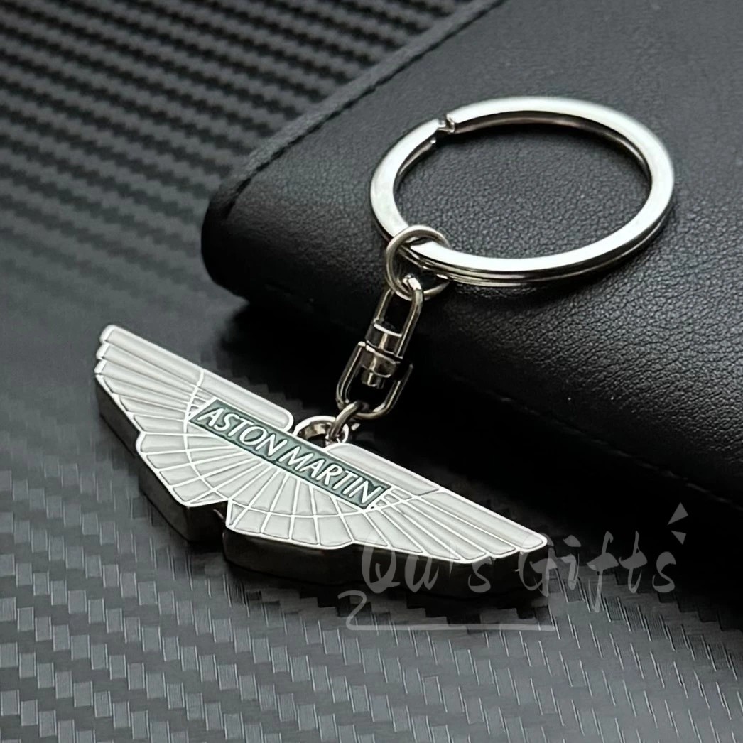 Wing Emblem Metal Keychain – Aston Martin | Luxury Car Key Ring (2 Color)