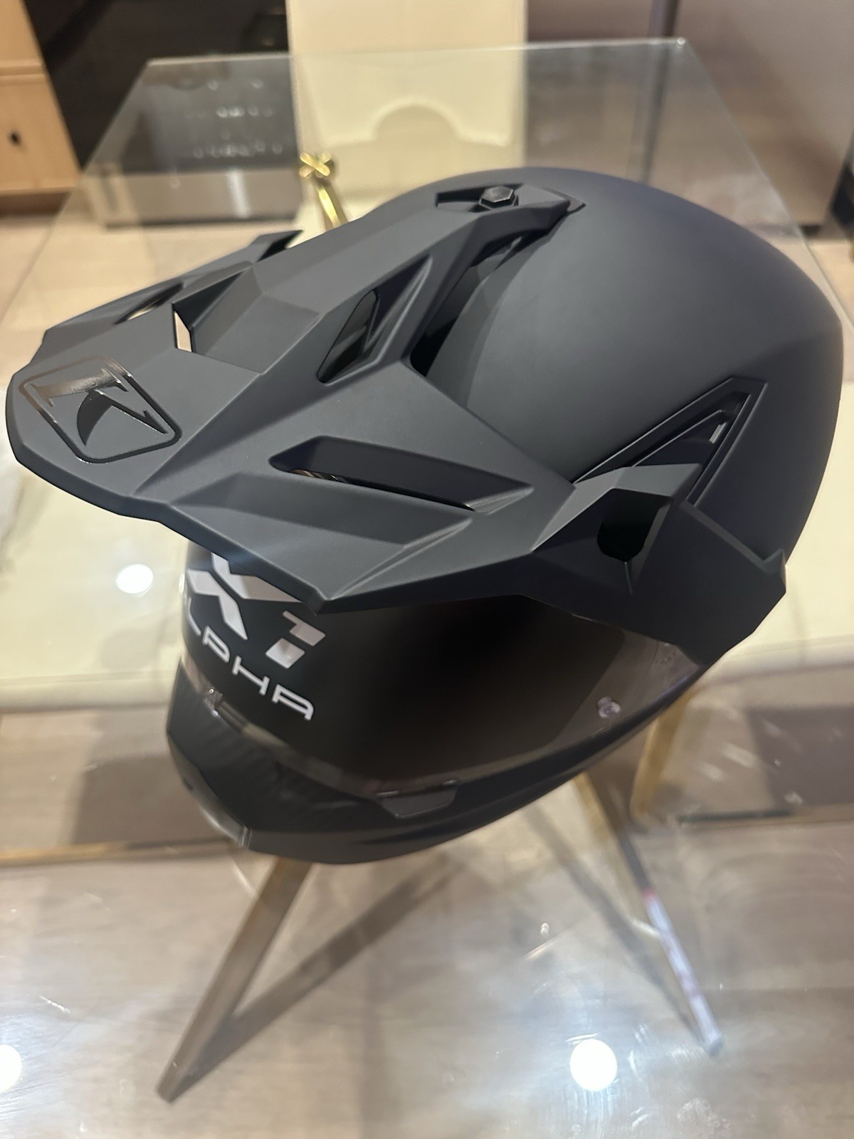 KLIM X1 Alpha Carbon Fiber Helmet Matte Black Size Medium w/ Pinlock & Extras