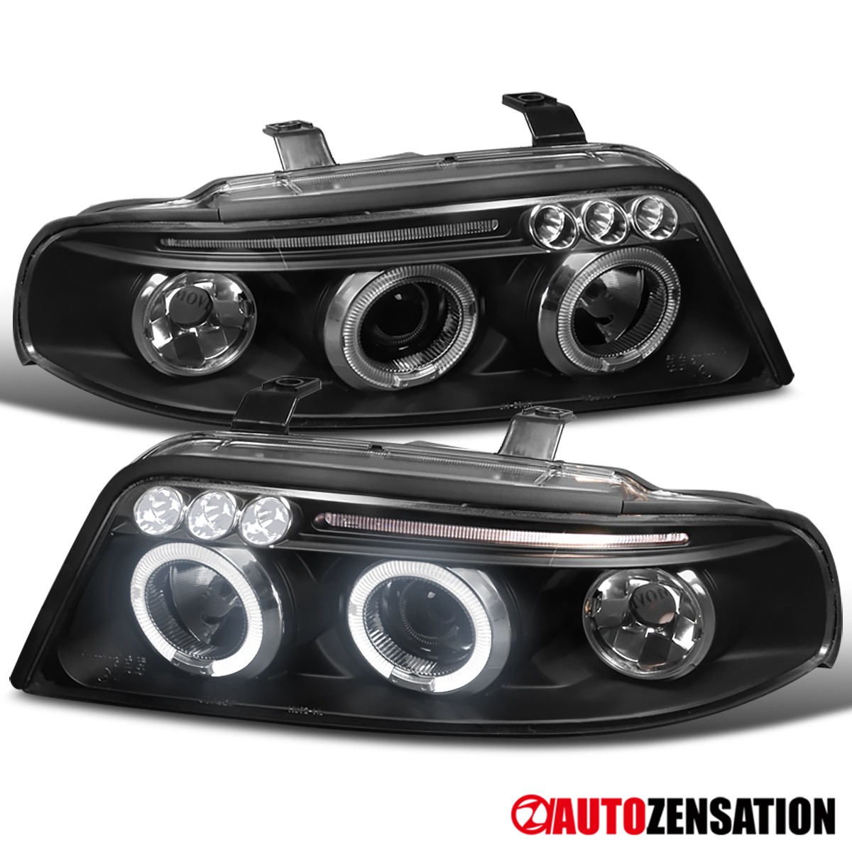 Fit 1999-2001 Audi A4 S4 B5 LED Halo Black Projector Headlights Lamps Left+Right Fit 1999-2001 Audi A4 S4 B5 LED Halo Black Projector Headlights Lamps Left+Right
