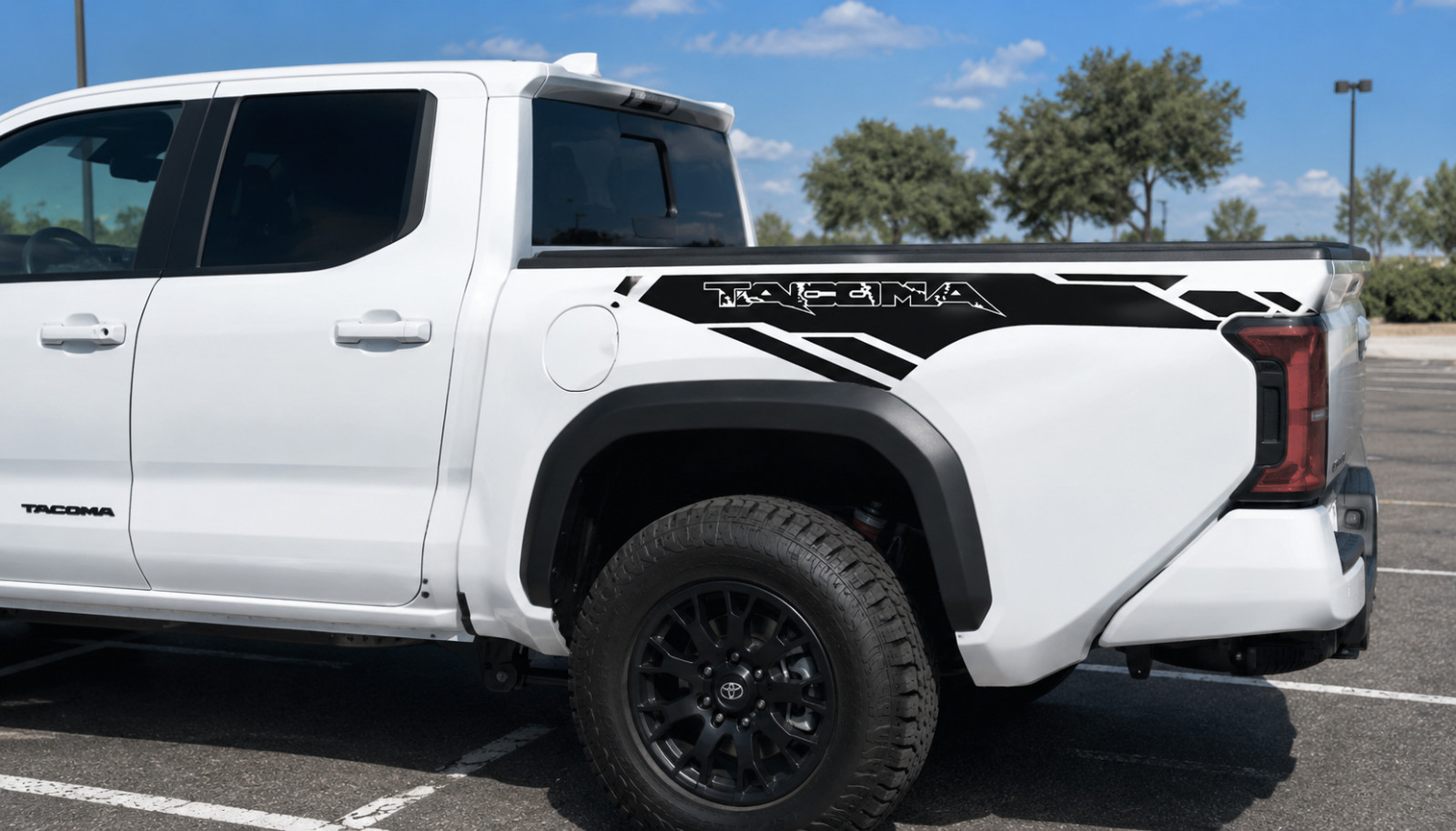 Vinyl Bedside Stickers Fits/Compatible w Toyota Tundra Decals X2 TRD 4x4 Offroad