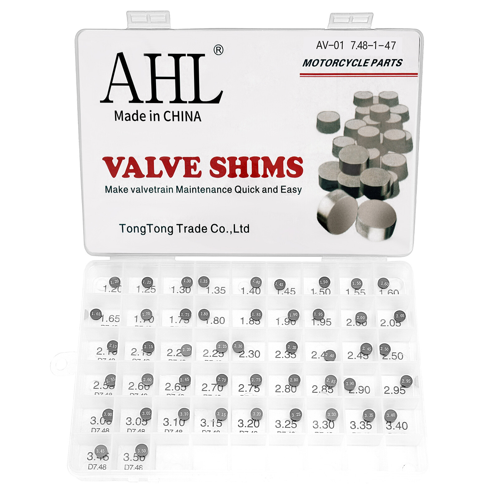 7.48mm Valve Shim 47pcs for Yamaha YZF-R1 1998-2006 YZF-R6 1999-2009 7.48mm Valve Shim 47pcs for Yamaha YZF-R1 1998-2006 YZF-R6 1999-2009