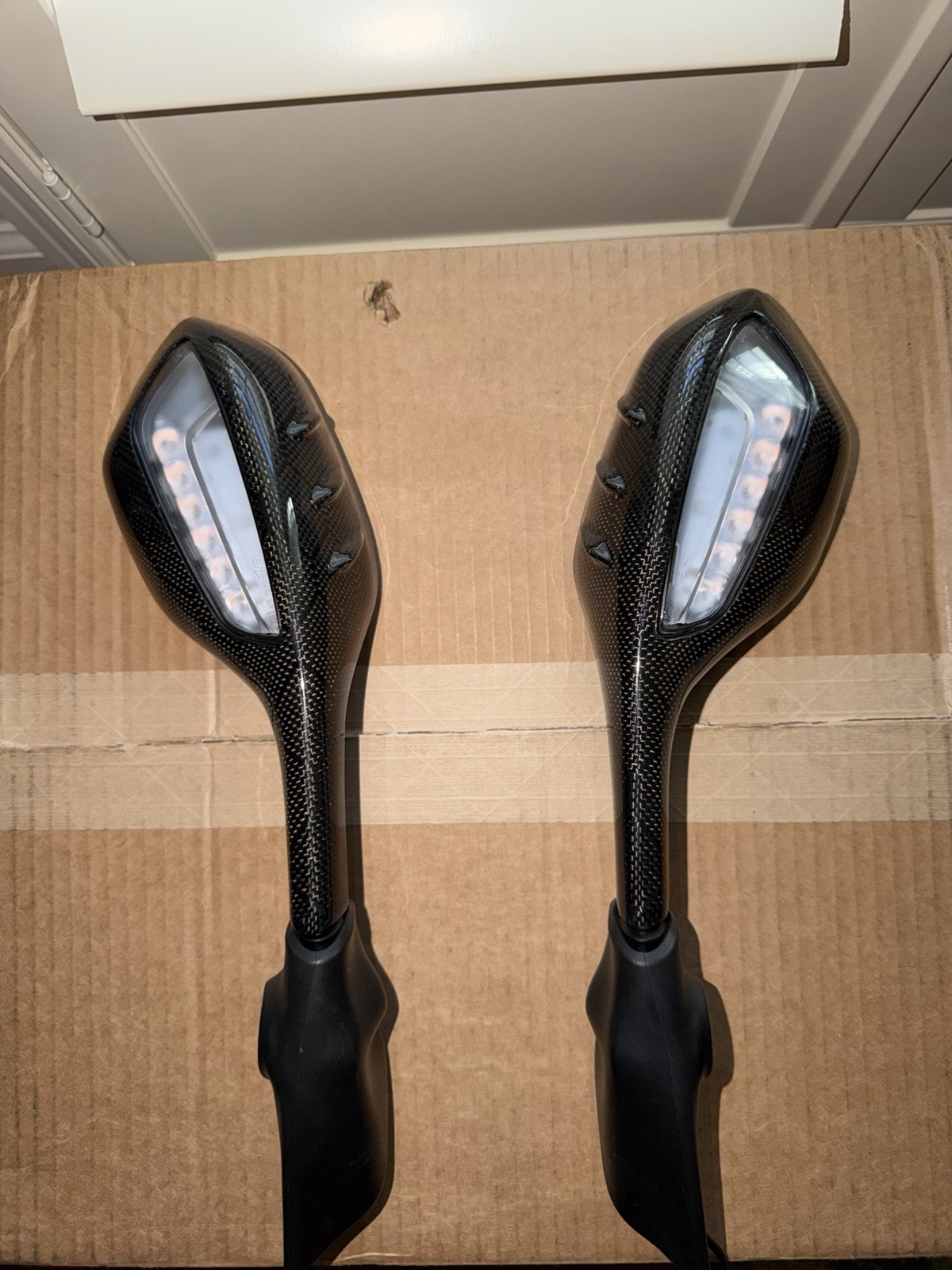 Brand New 2021-2026 BMW S1000RR OEM Mirror With RPM Carbon Covers
