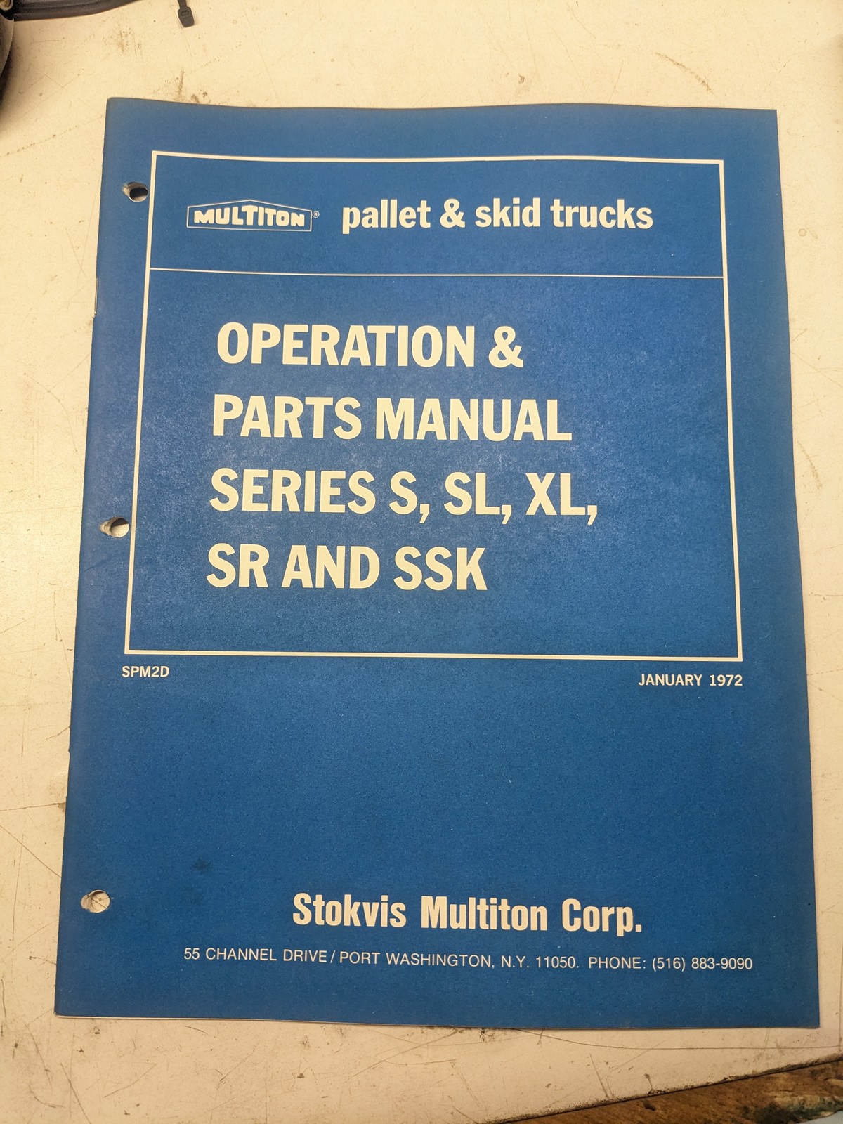MULTITON PALLET SKID TRUCKS OPERATION PARTS LIST BOOK MANUAL S SL SR XL SSK 1972 MULTITON PALLET SKID TRUCKS OPERATION PARTS LIST BOOK MANUAL S SL SR XL SSK 1972