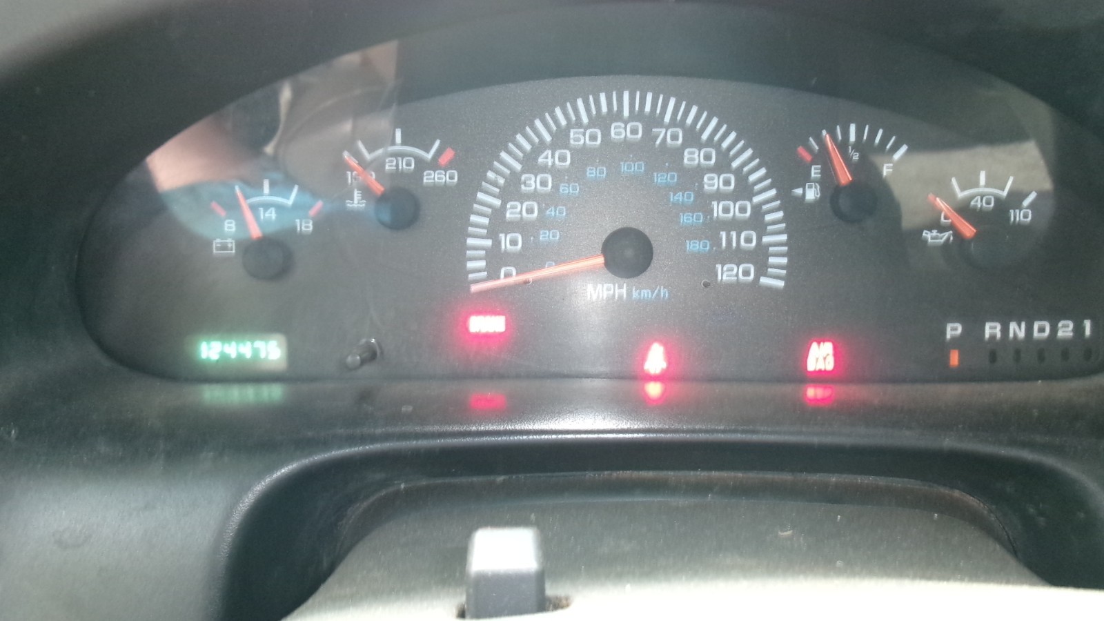 1998-2003 Dodge Ram Van 1500 2500 3500 OEM Gauge Cluster #P56045668AI Only: 124K