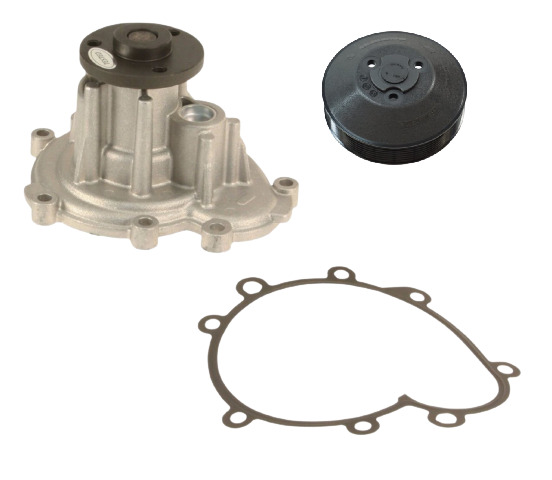 Water Pump w/ Pulley for PORSCHE Cayenne Cayenne S Turbo Turbo S