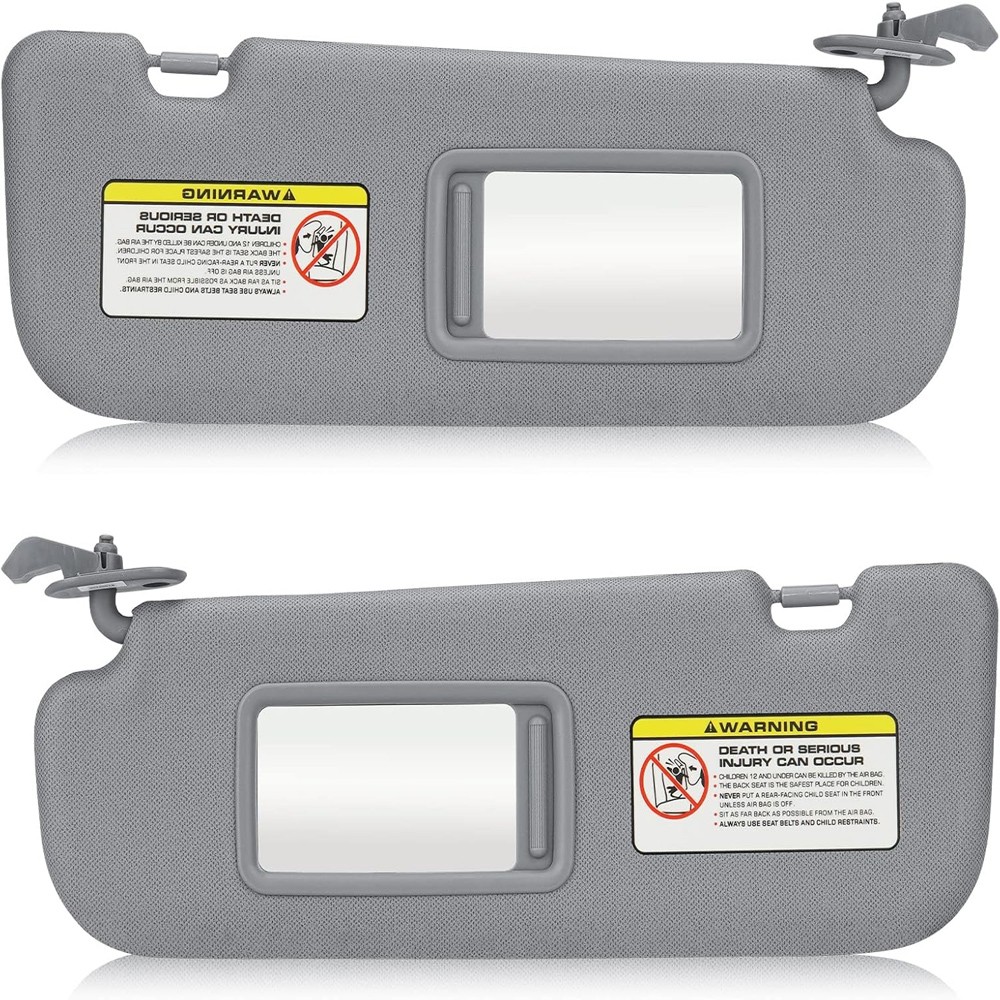 Pair Driver & Passenger Side Sun Visor Pair Set For 2012-2015 Hyundai Veloster