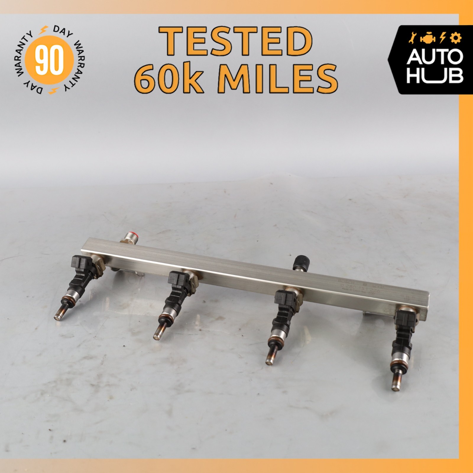 Maserati GranTurismo S M145 Fuel Injection Rail Line w/ Injectors Left Side OEM