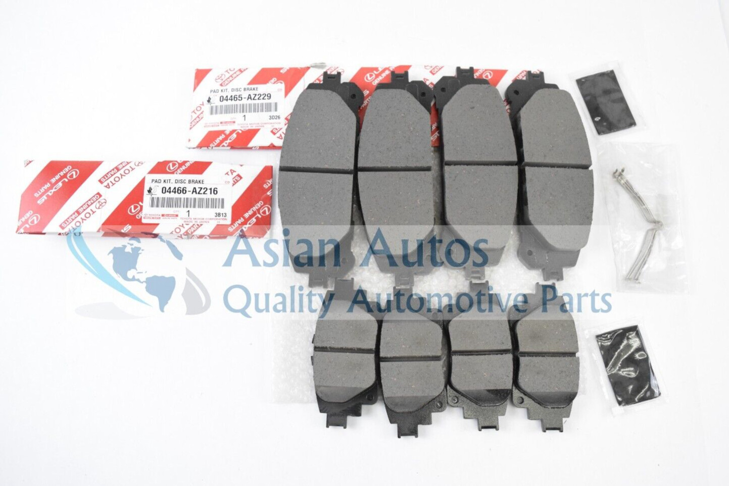 Genuine Factory Toyota Highlander 2020-2024 Front and Rear Brake Pads OEM