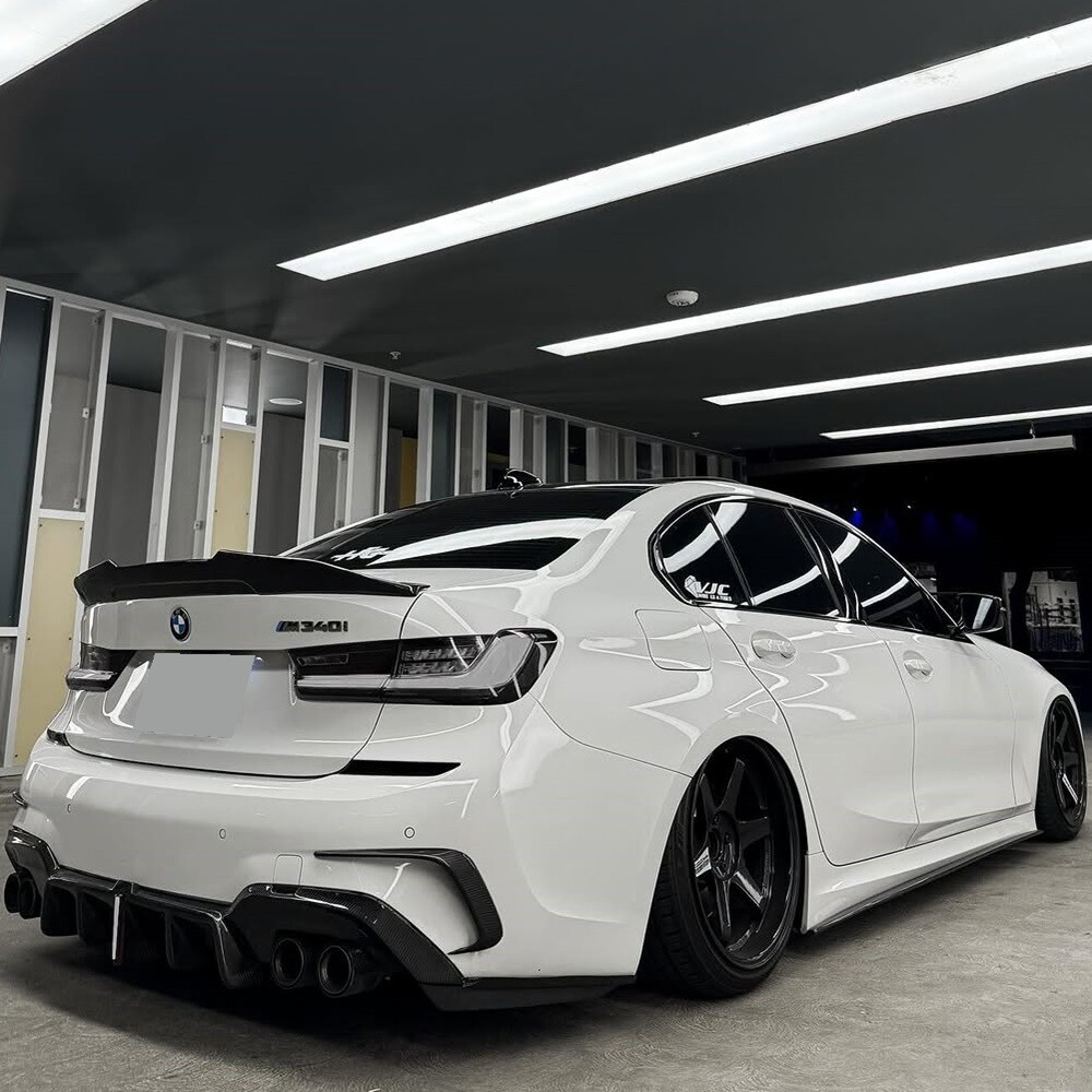 Smoked White Lens LED Tail Light For BMW 3 Series G20 G80 M3 2019-25 Rear Lights