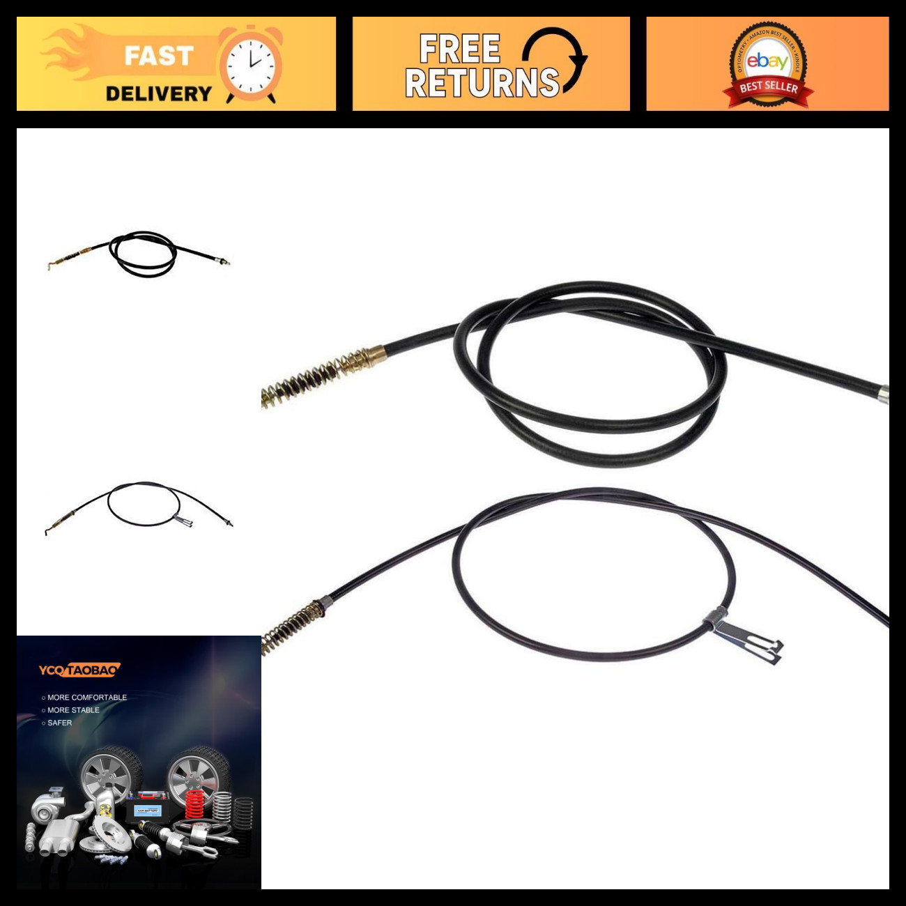 Parking Brake Cable Compatible with F-250 Super Duty 1999 - Durable & Reliable