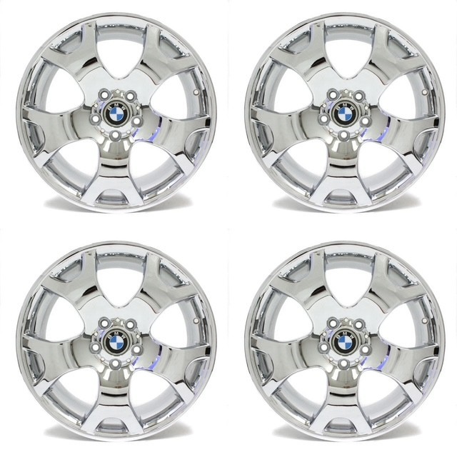 19x9 19x10 BMW X5 Chrome Wheels OEM 59333 Staggered 59335 2001-2006 19