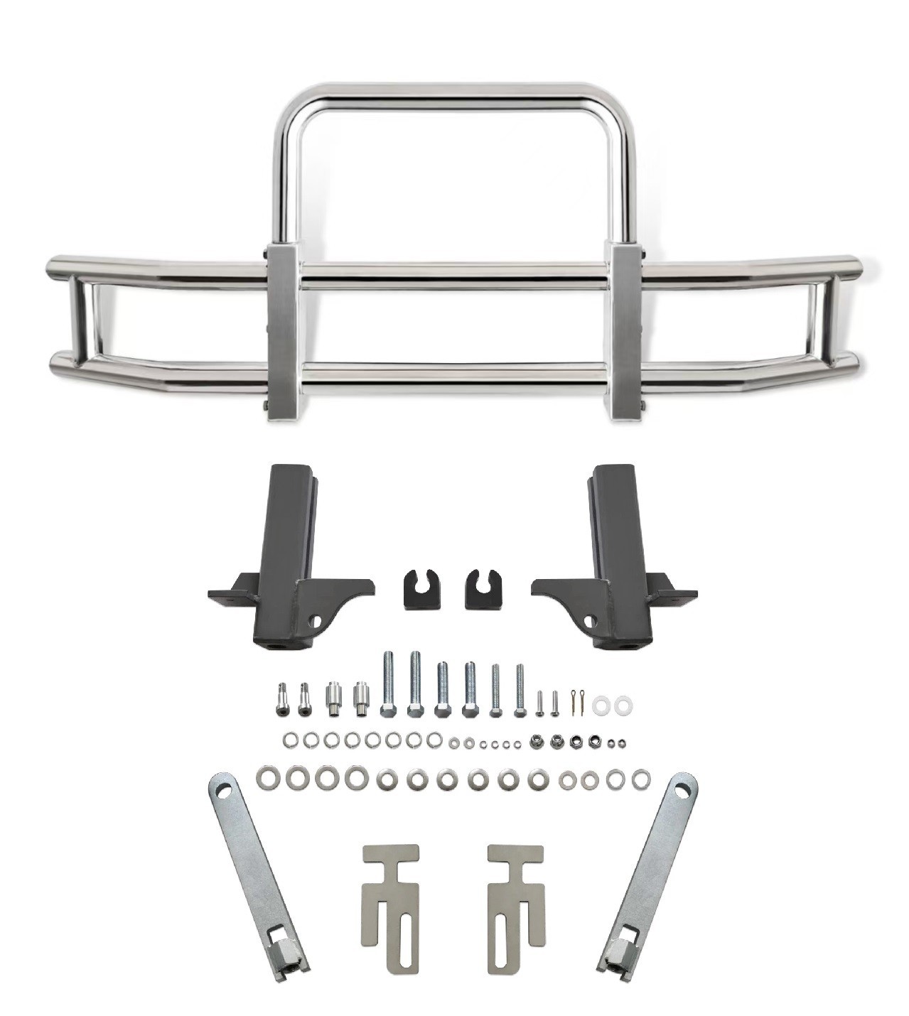 Front Deer Guard Bumper Bracket Kits For Kenworth T660/T680 2008-2021 Semi Truck