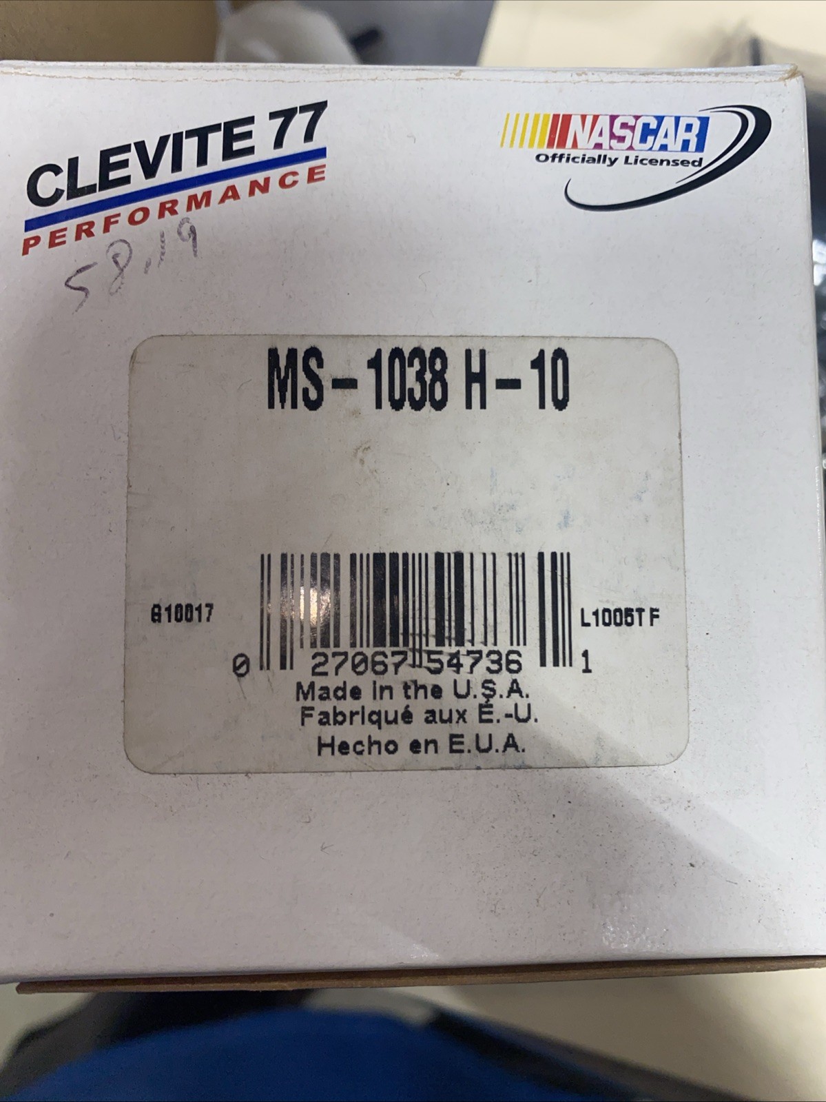 MAHLE ORIGINAL/CLEVITE MS1038H10 Main Bearing Set for Small Block Chevy 400 +10