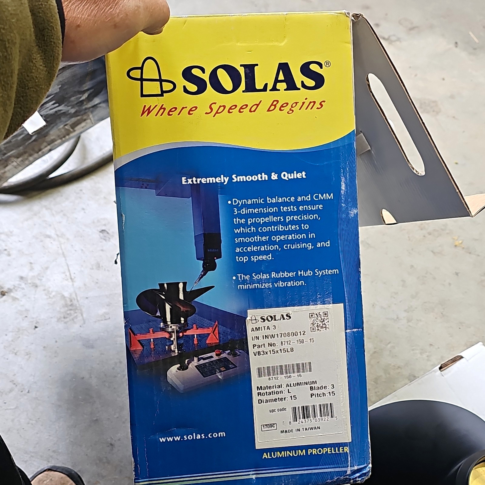 Solas Propeller 8712-150-15 New Left Hand Rotation 15 X 15 Propeller For Volvo. Solas Propeller 8712-150-15 New Left Hand Rotation 15 X 15 Propeller For Volvo.