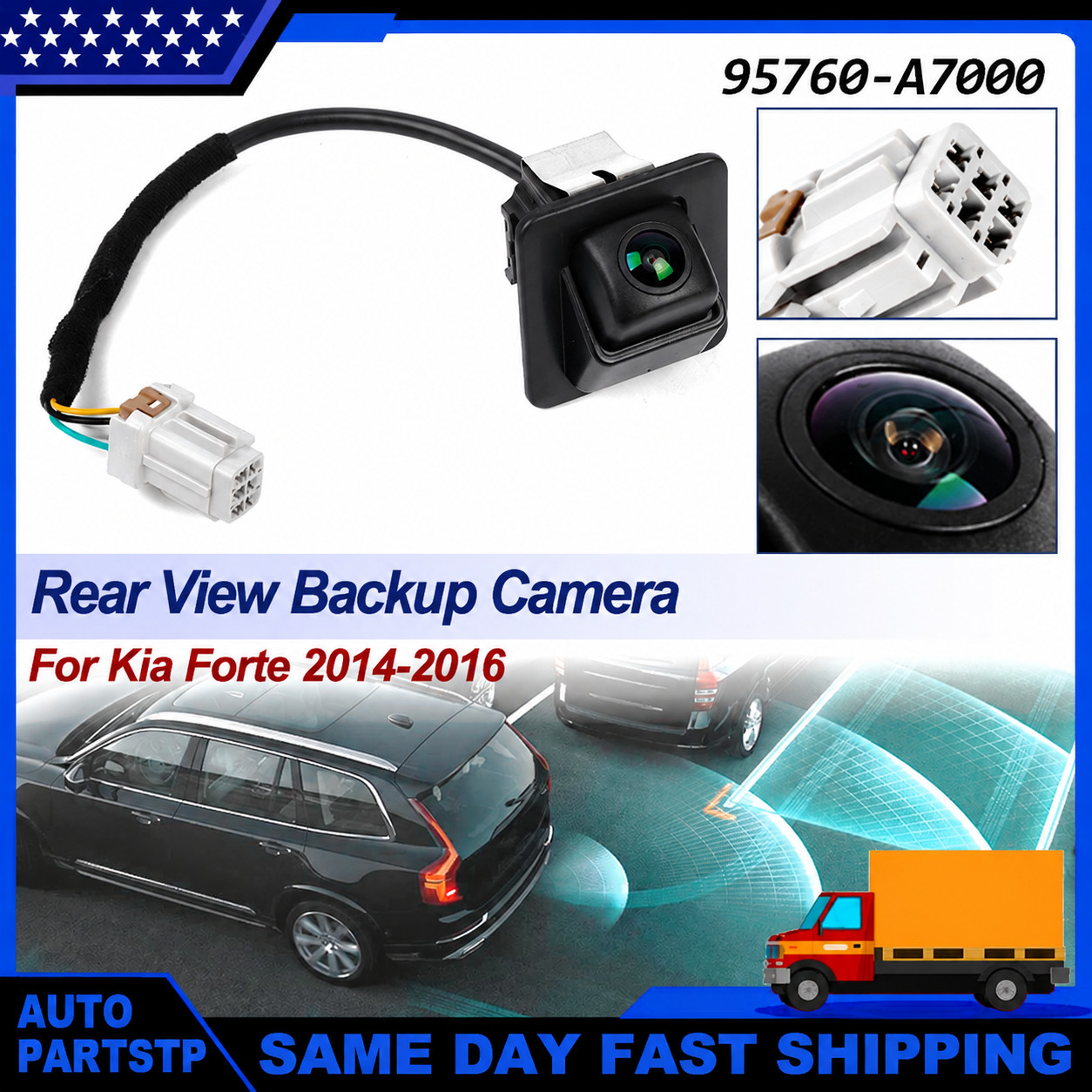 Rear Reverse Backup Camera 95760-A7000 95760-A7720 For 2014-2016 Kia Forte