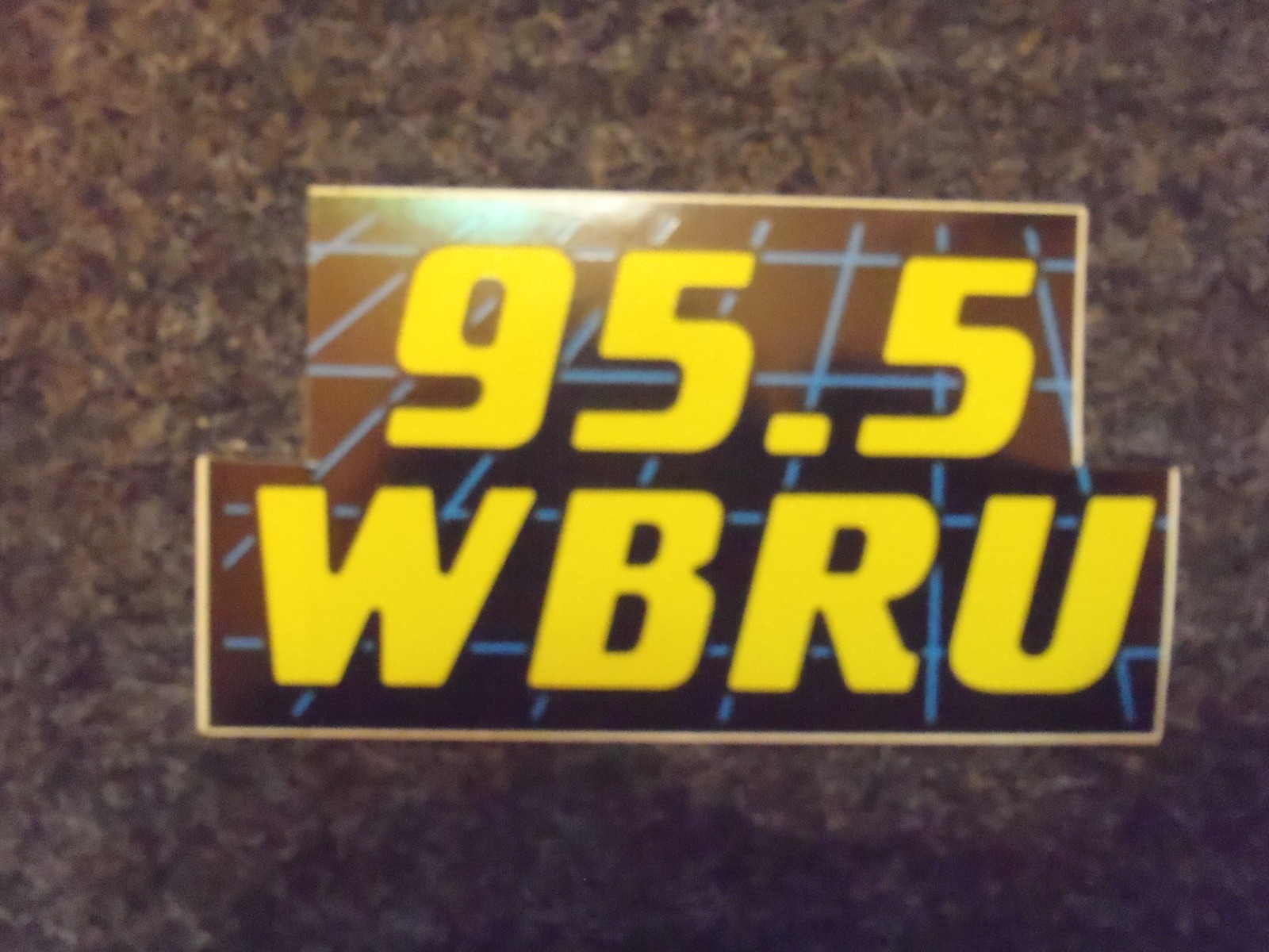WBRU 95.5 (Providence, RI) bumper sticker  VINTAGE