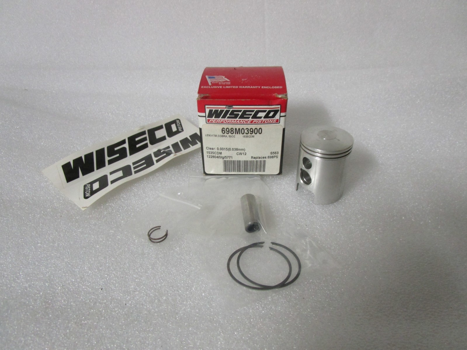 97-99 Cobra 50 Wiseco Piston Assembly 97-99 Cobra 50 Wiseco Piston Assembly