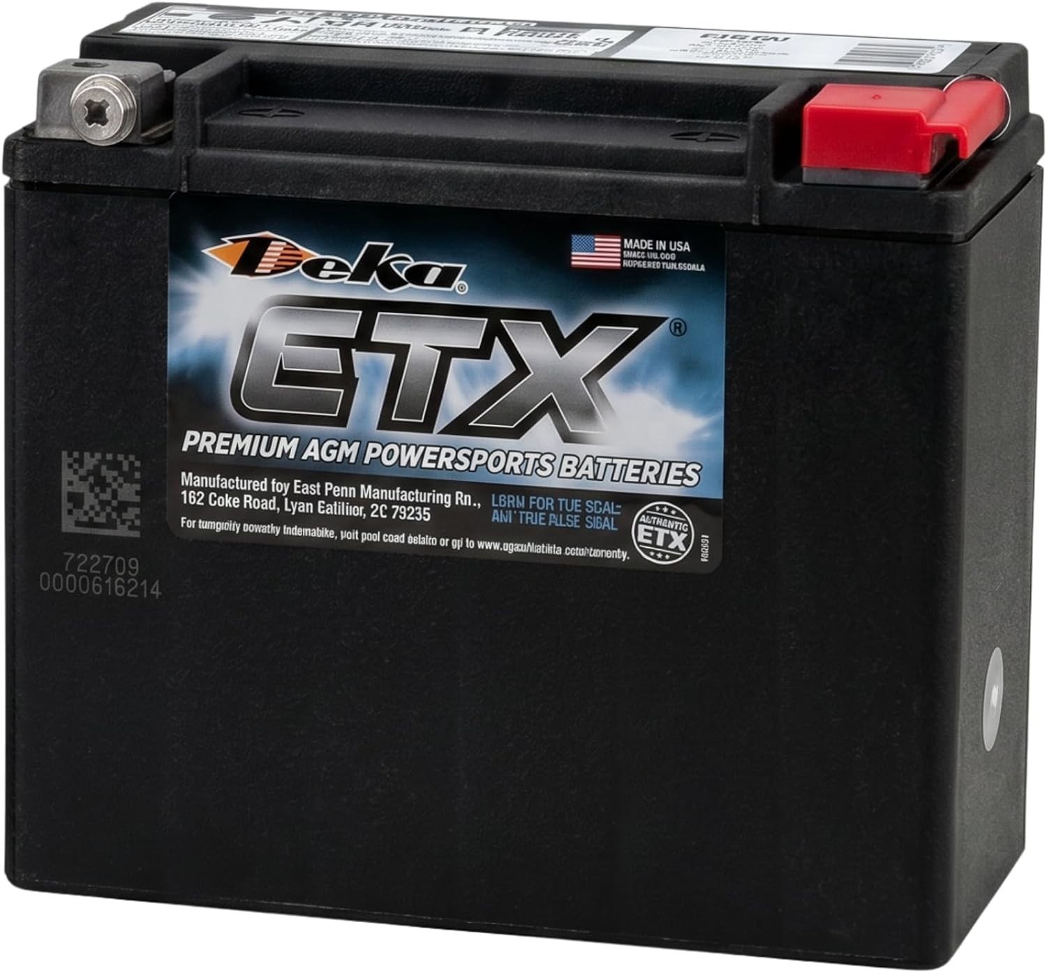 Deka Power Sports ETX20L Battery Deka Power Sports ETX20L Battery