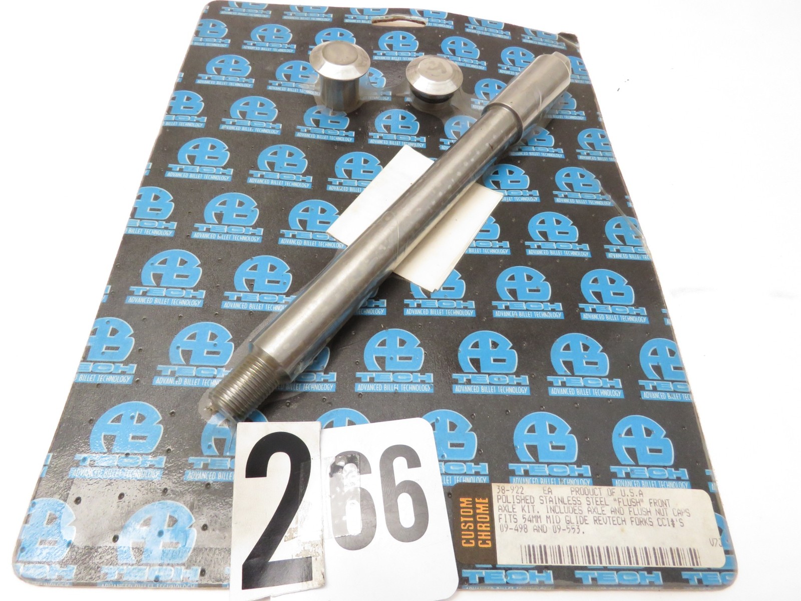 NEW CCI  Flush Front Axle Kit 38-922 for 54mm Mid Glide Revtech Forks CCI