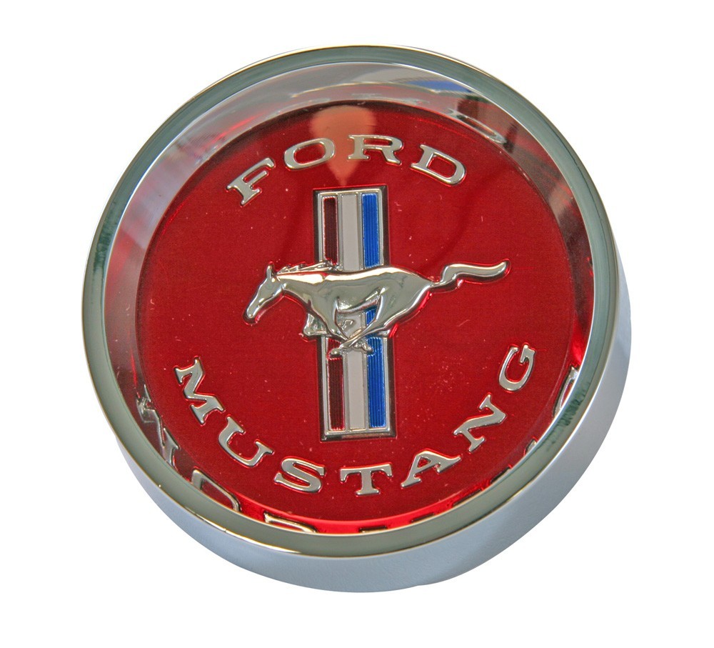 Mustang Styled Steel Wheel Cap  1964 1965 1966 1967 Red Center 1 cap