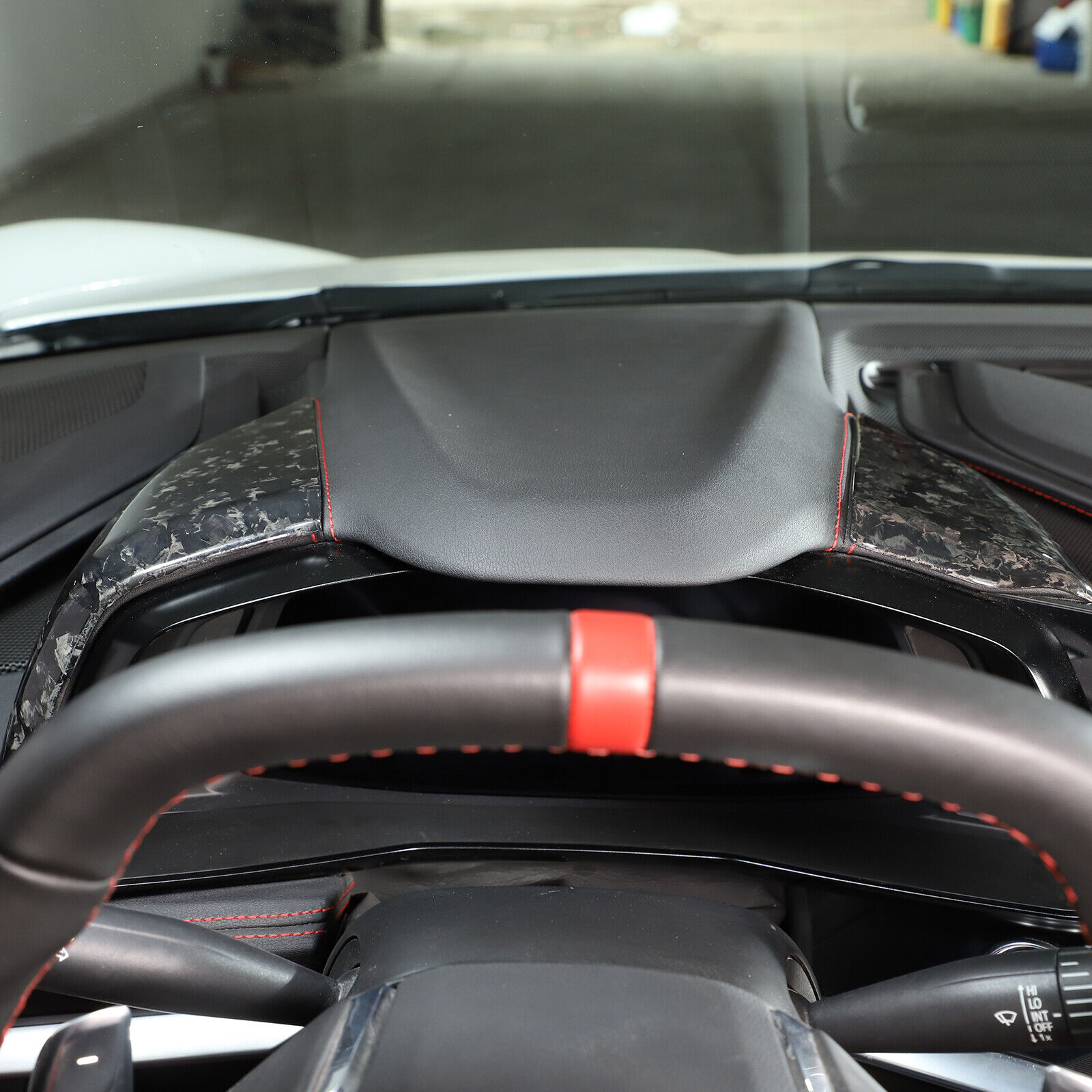 Forged Carbon Fiber Instrument Display Side Trim For 2020-2023 Corvette C8