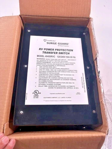 Surge Guard 40450RVC RV Power Protection Transfer Switch 50A 120/240V