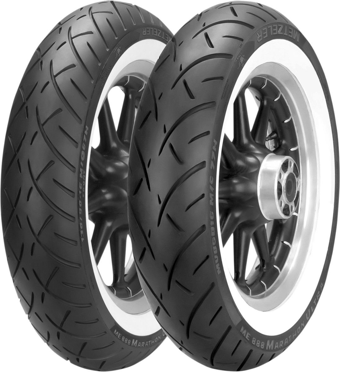 Metzeler ME888 Marathon Ultra Tire 130/80B17 Front Wide White Wall 2407700