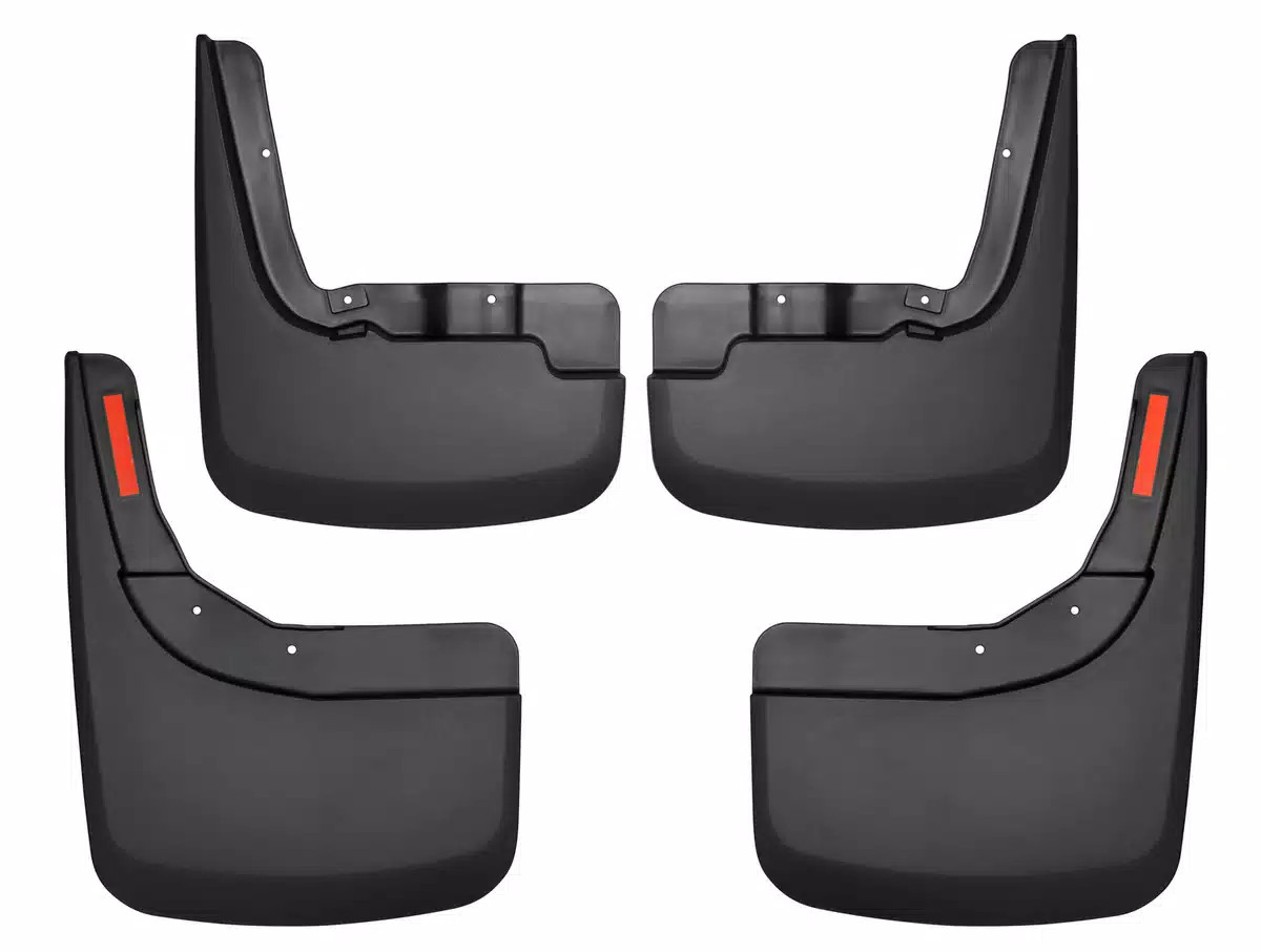 Husky Custom Molded Mud Flaps Fit 19-25 Silverado 1500 NB,All Excpt ZR2 Frt/Rear