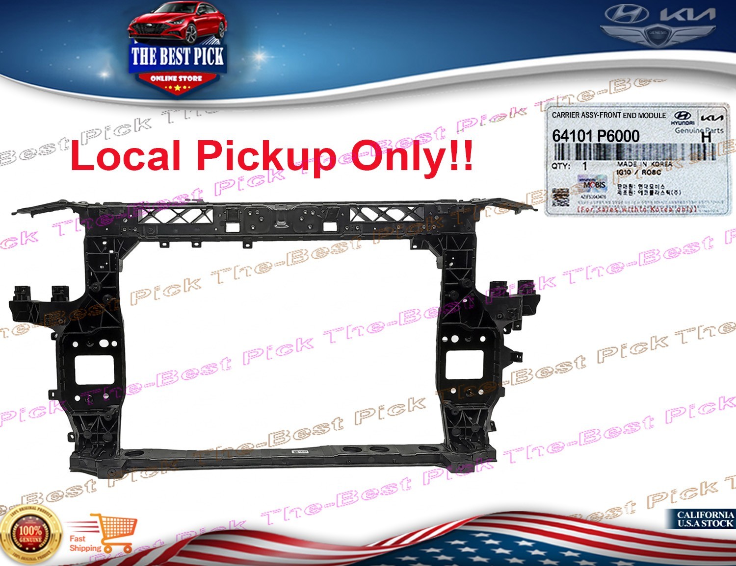 ⭐OEM⭐ FRONT RADIATOR SUPPORT ⭐Local Pickup Only⭐ For HYUNDAI SANTA FE 2024-2026