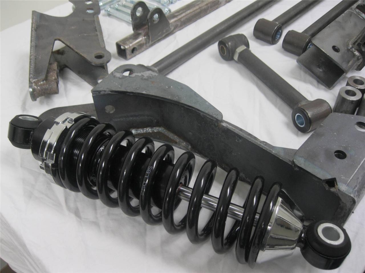 1964-1970 Ford Mustang Rear Parallel 4 Link Kit + Panhard Bar & Coil Overs 250#