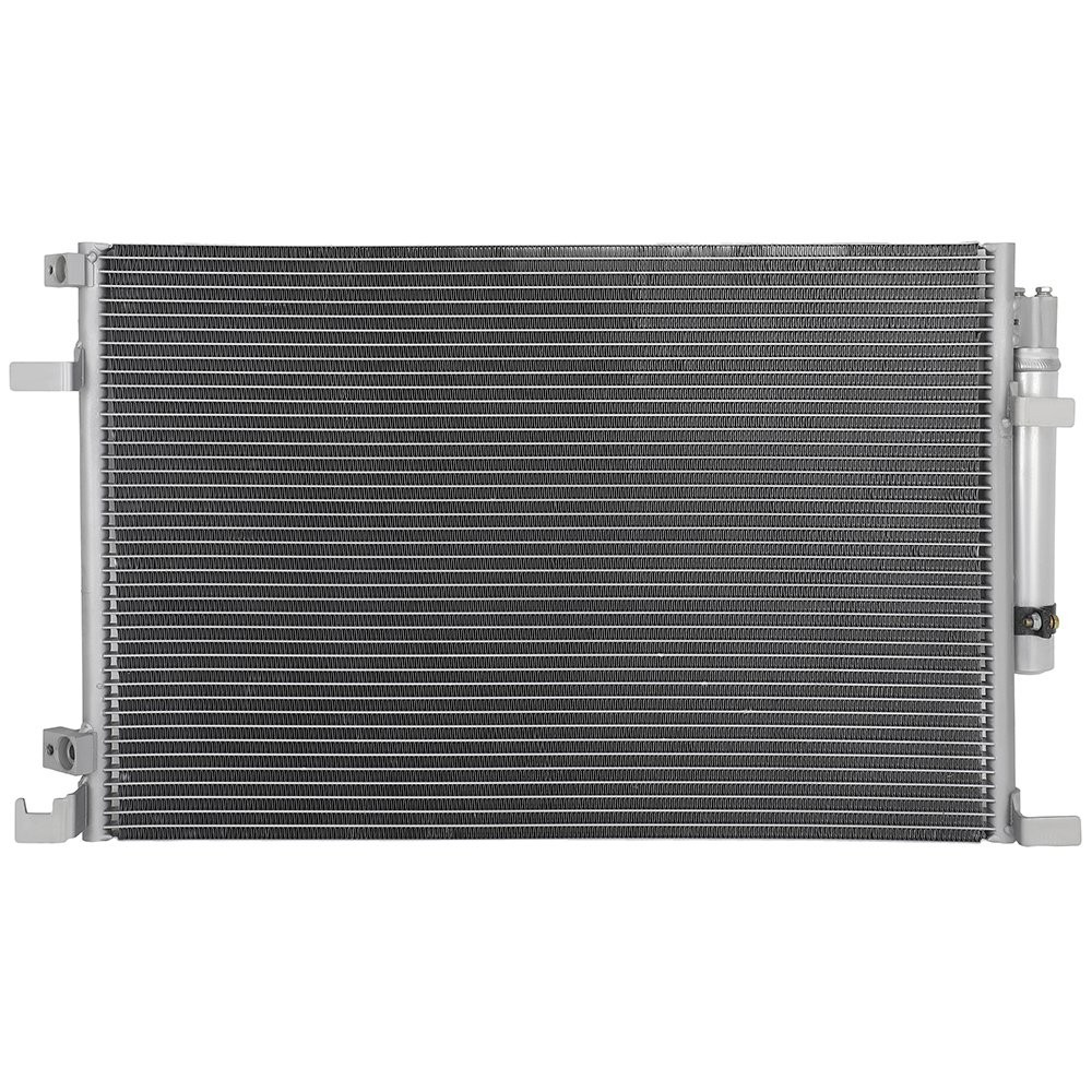 1pc Aluminum AC Condenser 4688 For 2015 2016 2017-2020 Ford Mustang Silver