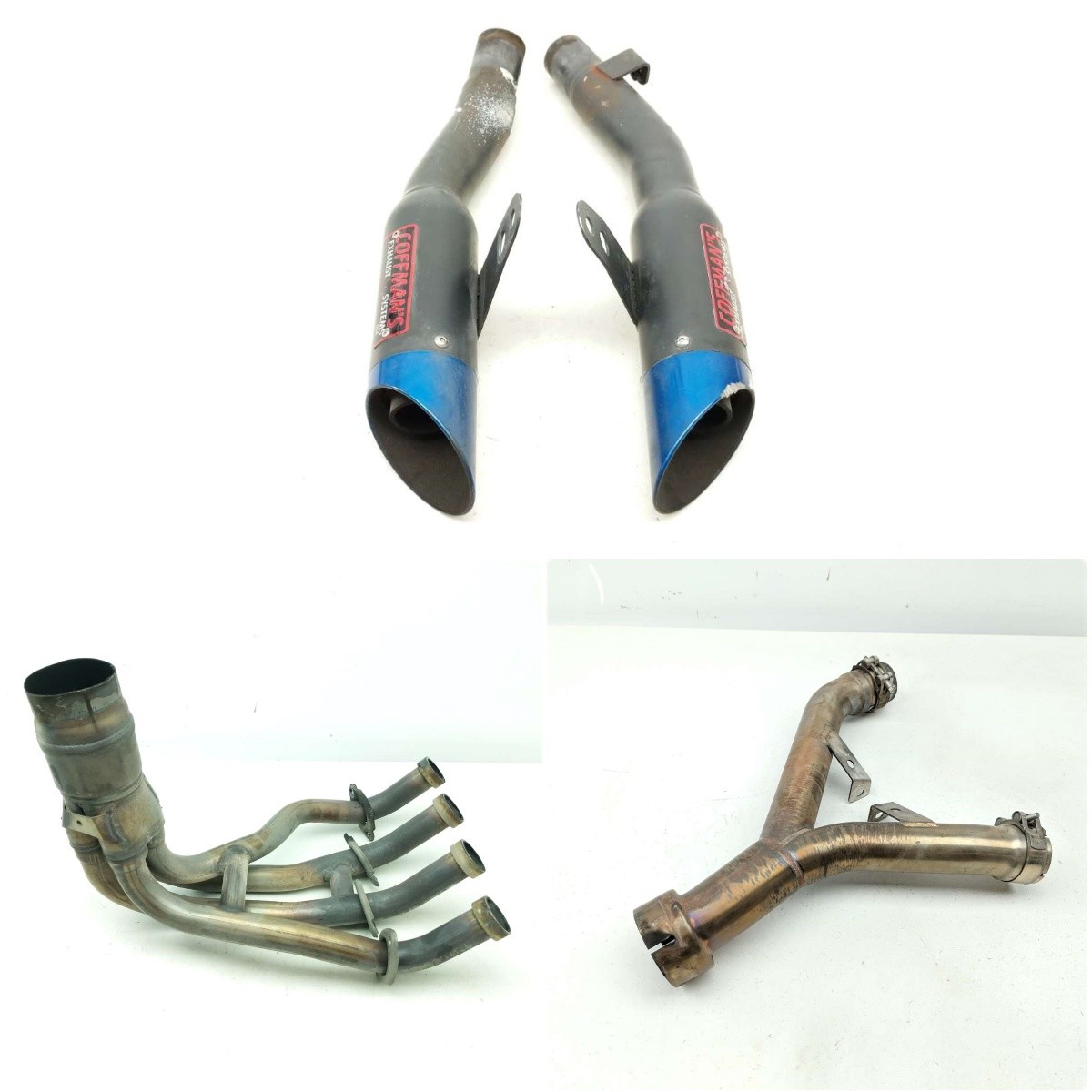 12 Kawasaki Ninja 1000 ZX1000 H COFFMAN\'S Full Exhaust Mid Header Mufflers