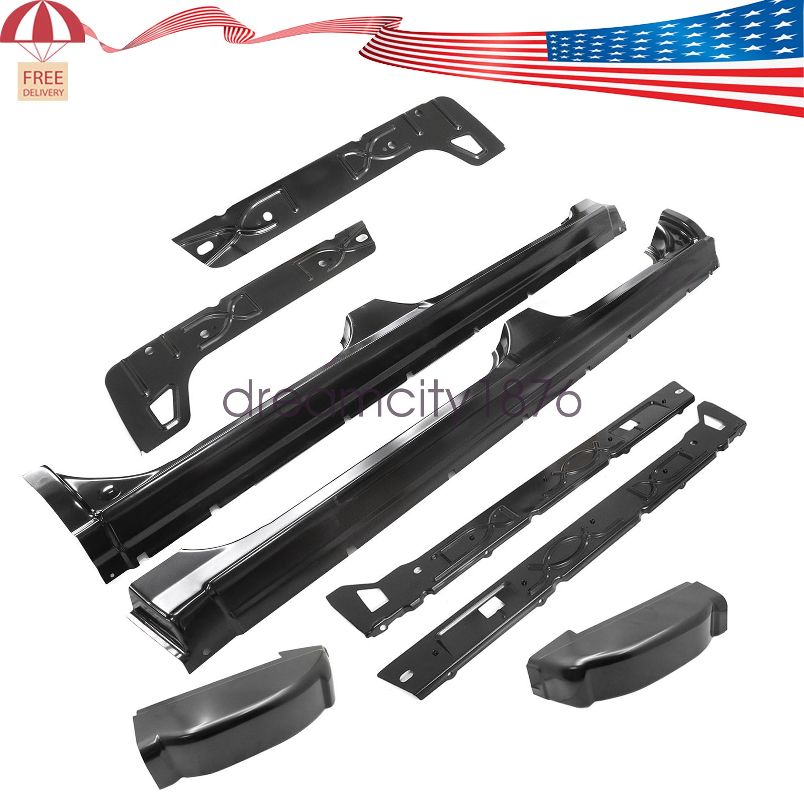 For 99-07 Chevrolet Silverado GMC Sierra Outer& Inner Rocker Panels& Cab Corners